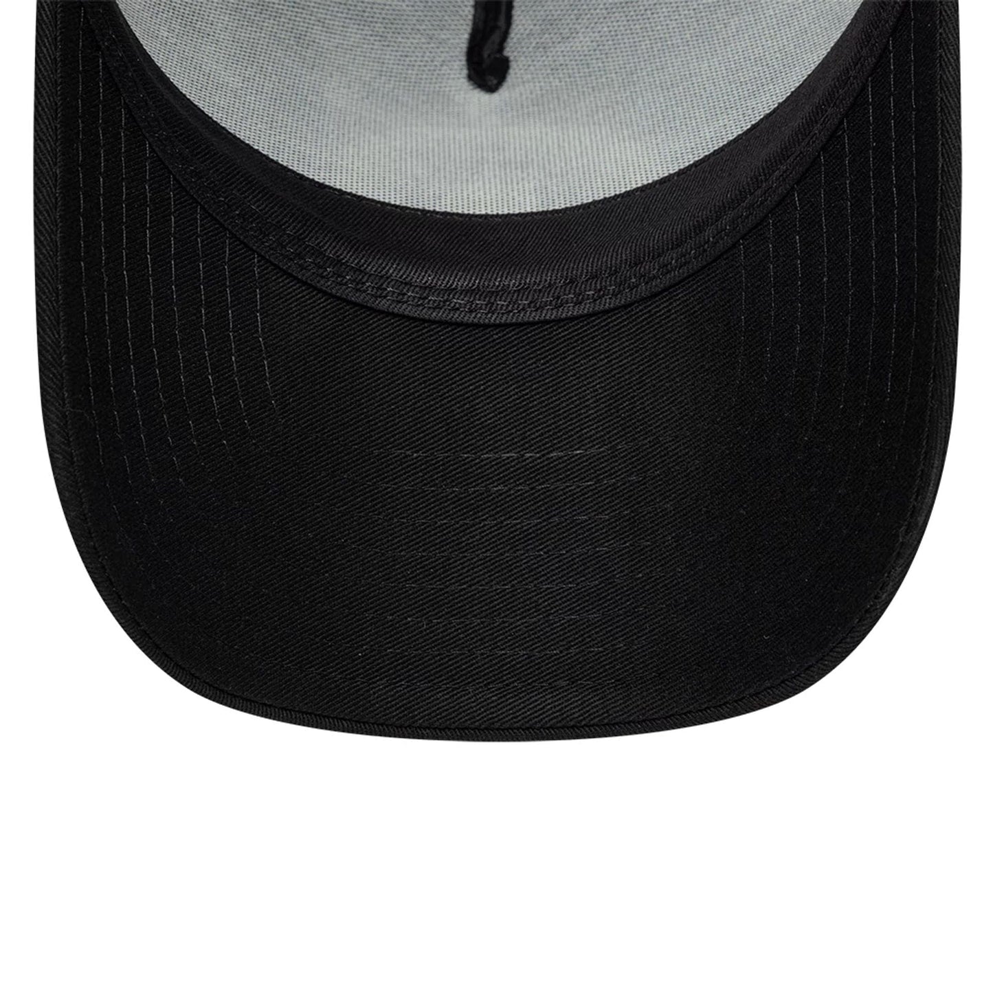 Pictured is this New Era Circle 9FORTY A-Frame Trucker cap in black. 7
