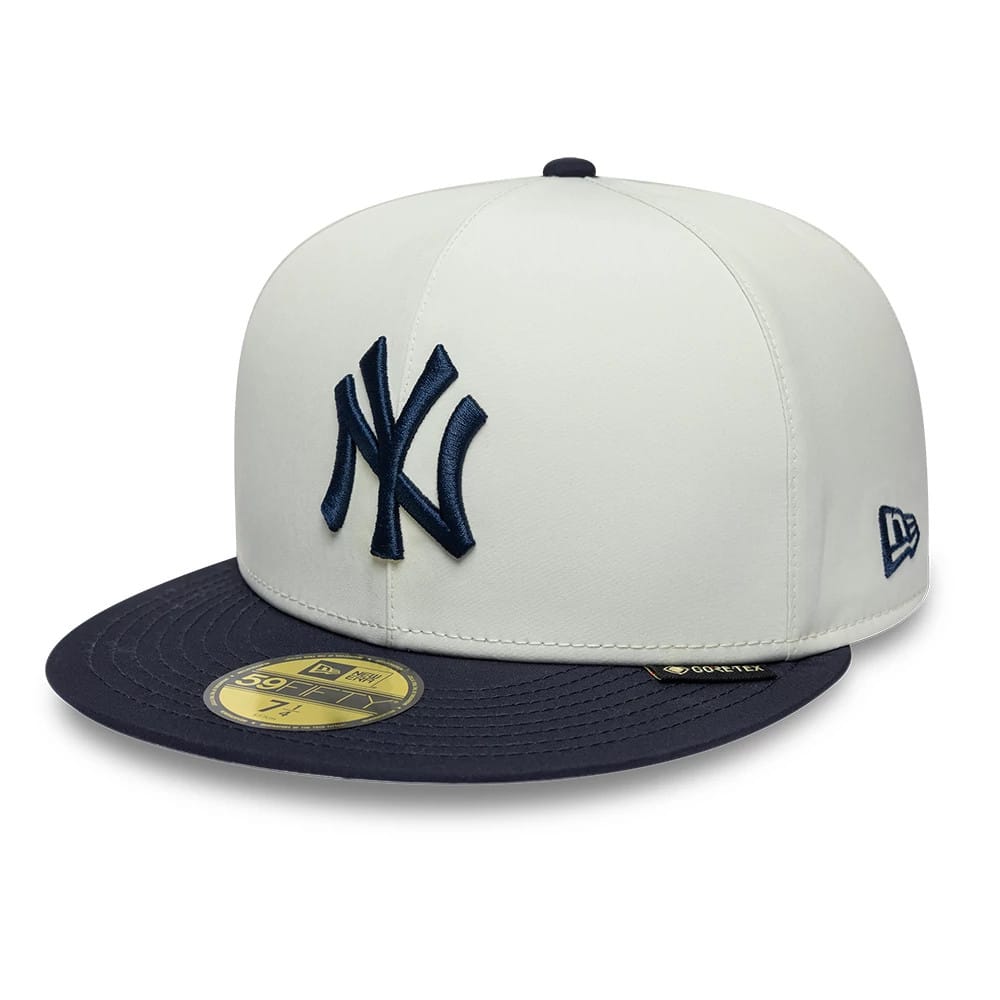 Pictured is this MLB X Gore-Tex New York Yankees 59FIFTY Fitted cap in white. 1