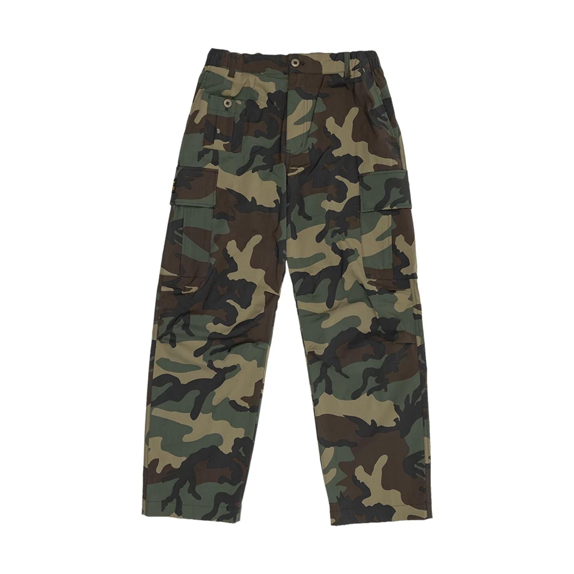 The model is wearing this New Era Originators Cargo Joggers in dark green. 1
