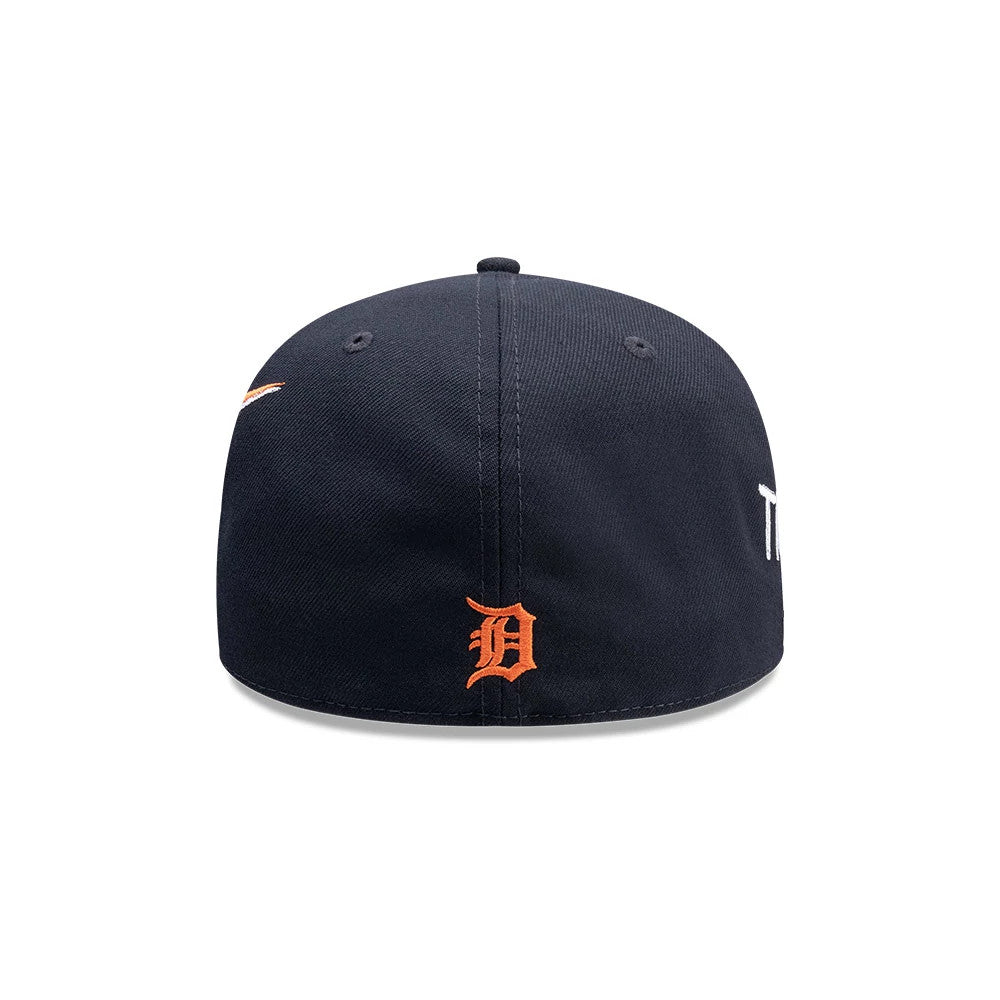 Pictured is this MLB Punkcore Detroit Tigers 59FIFTY Fitted cap in navy. 6