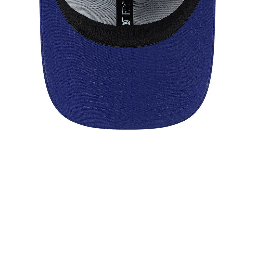 Pictured is this MiLB Batting Practice Hartford Yard Goats 39THIRTY Stretch Fit cap in dark blue. 7