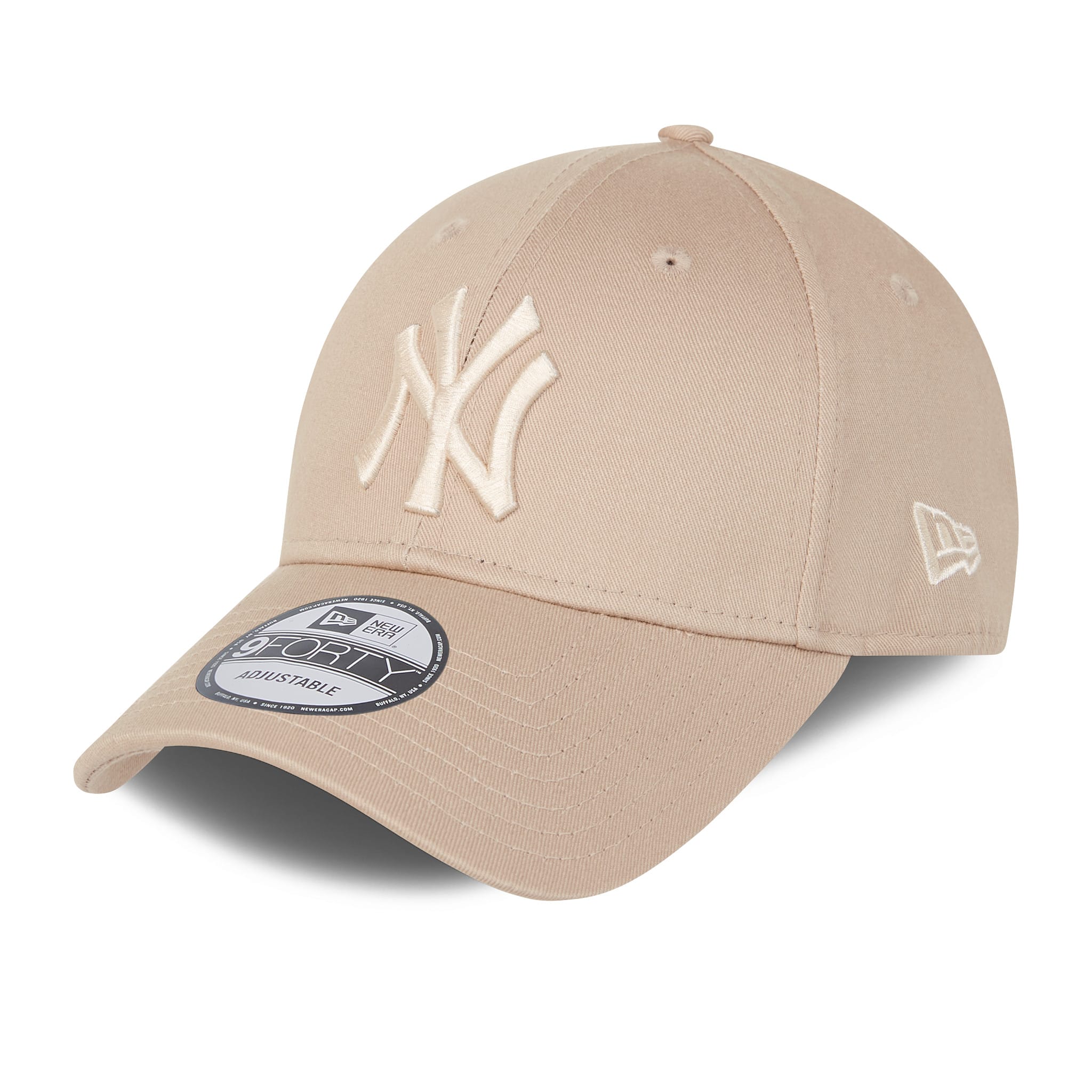 This is a New York Yankees MLB Colour Essentials Beige 9FORTY Cap 1