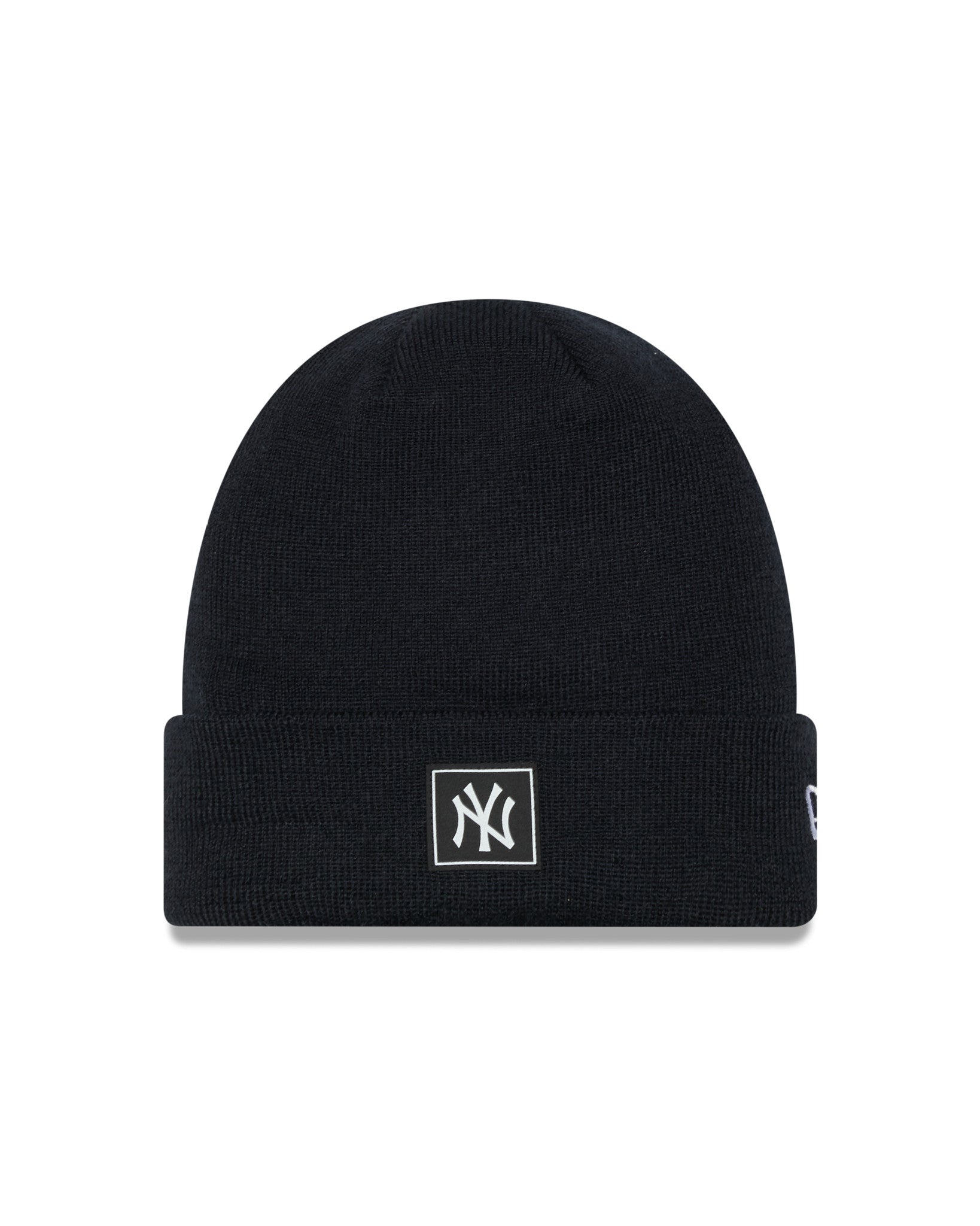 This is a New York Yankees Team Black Beanie Hat 1