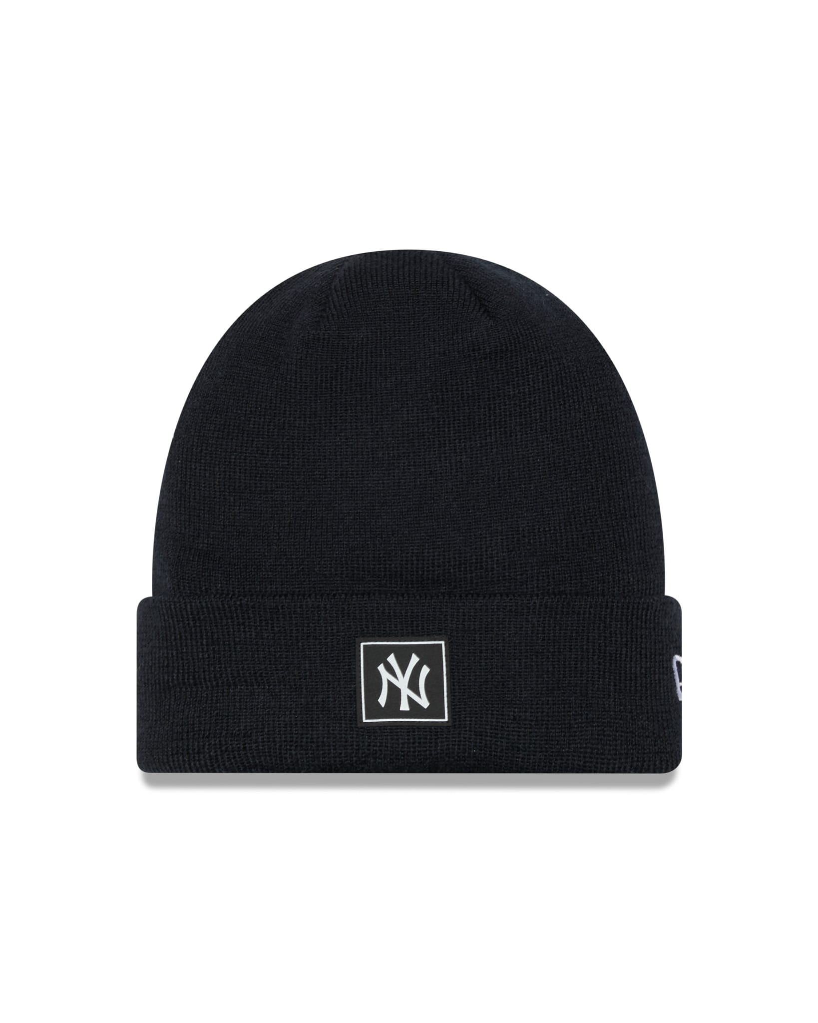 This is a New York Yankees Team Black Beanie Hat 1