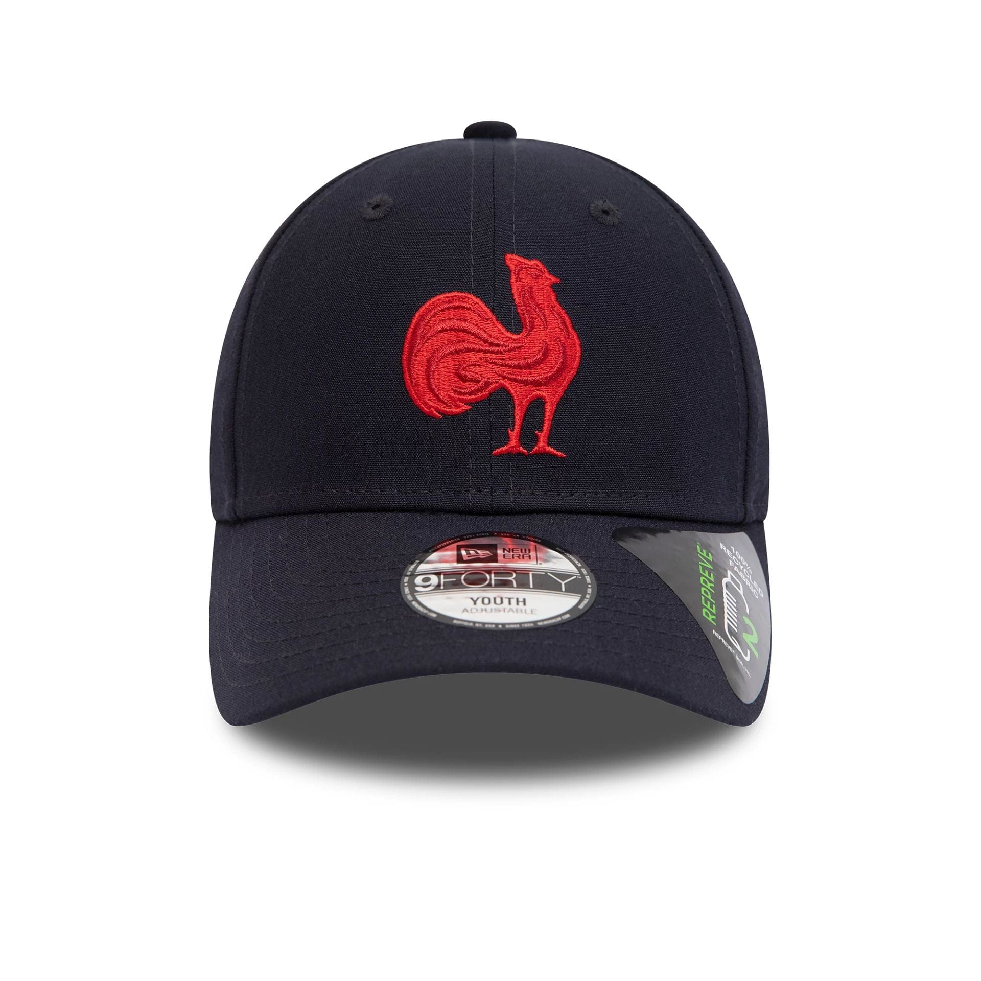 This is a French Federation Of Rugby Repreve Navy Youth 9FORTY Adjustable Cap 2