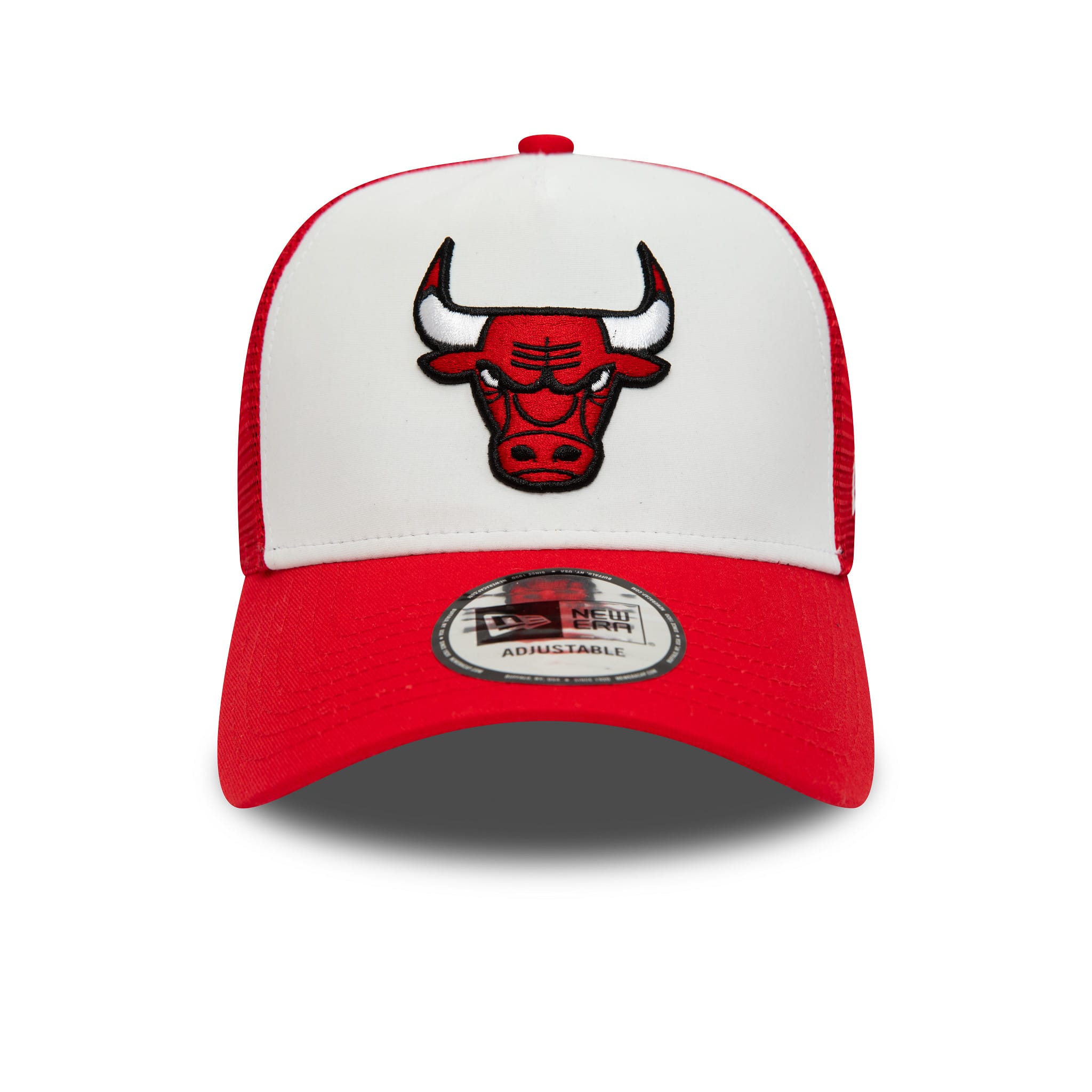 This is a Chicago Bulls Team Colour Red A-Frame Trucker Cap 2