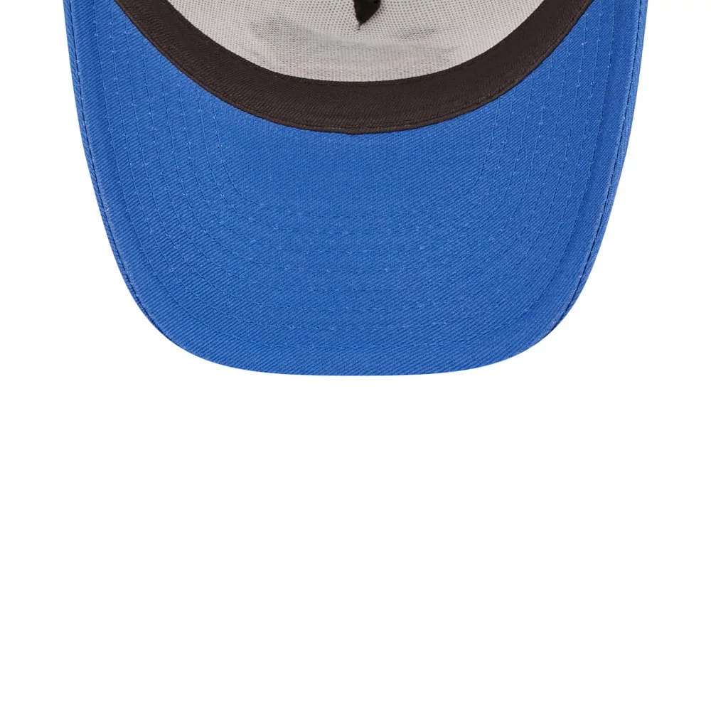 This is a Child DC Superman White 9FORTY A-Frame Trucker Adjustable Cap. 5