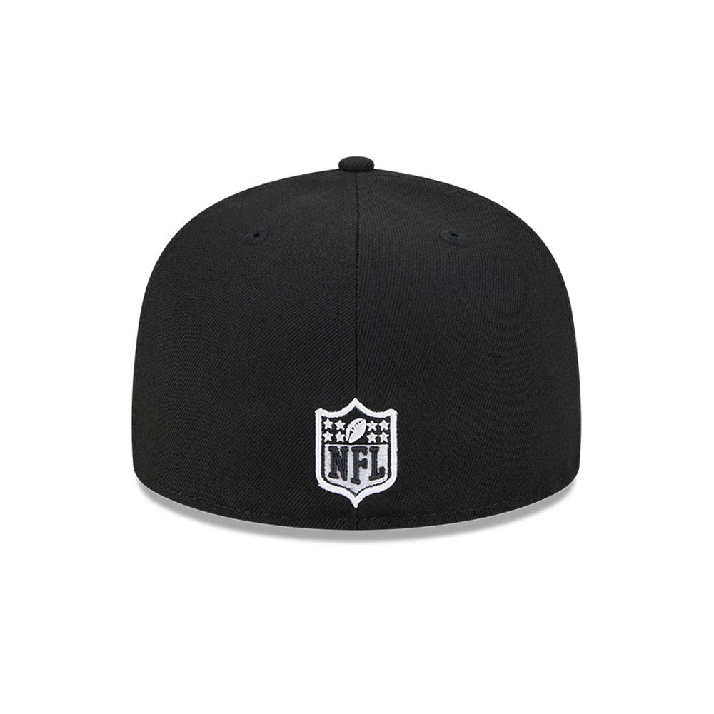 Pictured is this NFL Evergreen Green Bay Packers 59FIFTY Fitted cap in black. 7