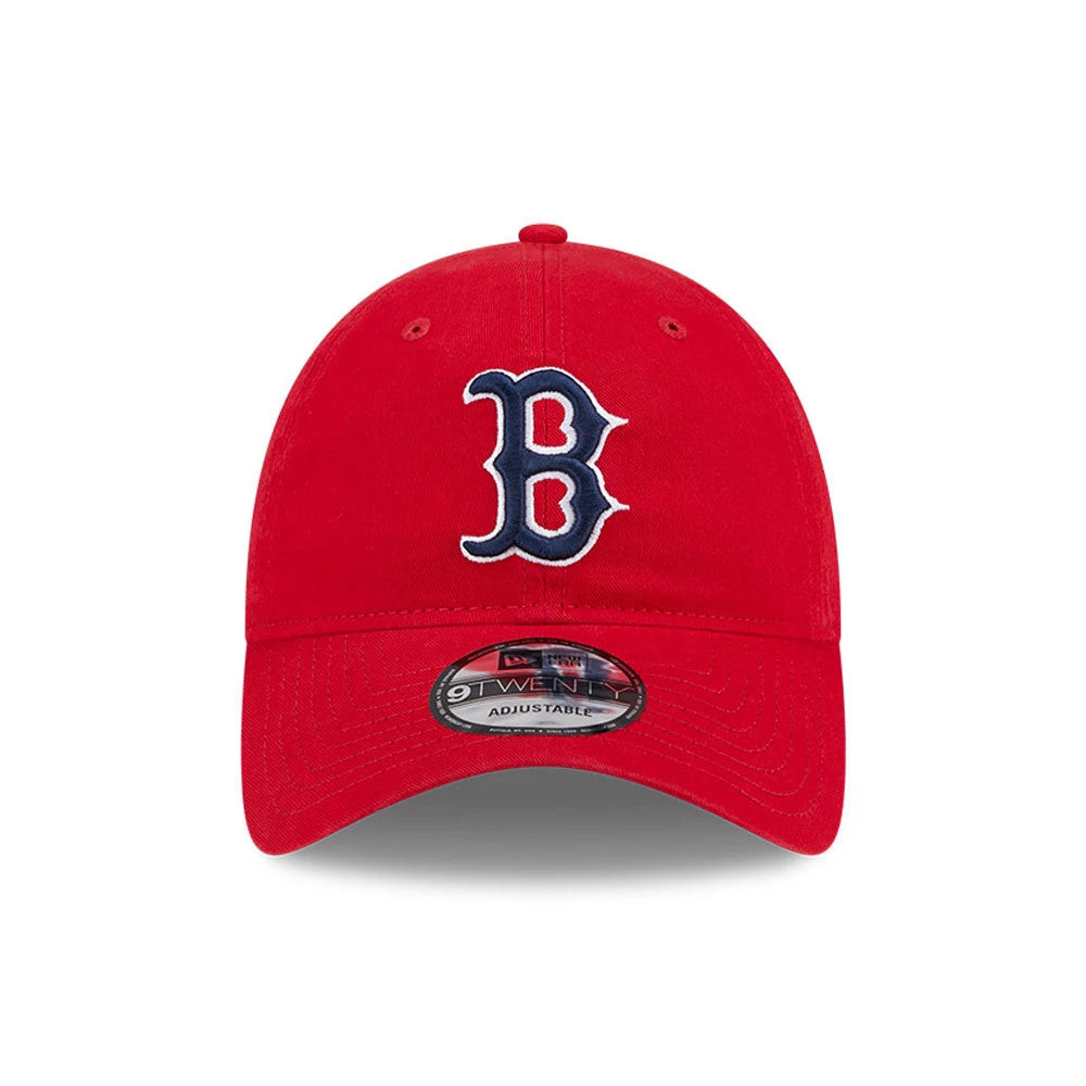 Pictured is this MLB Evergreen Boston Red Sox 9TWENTY cap in red. 2