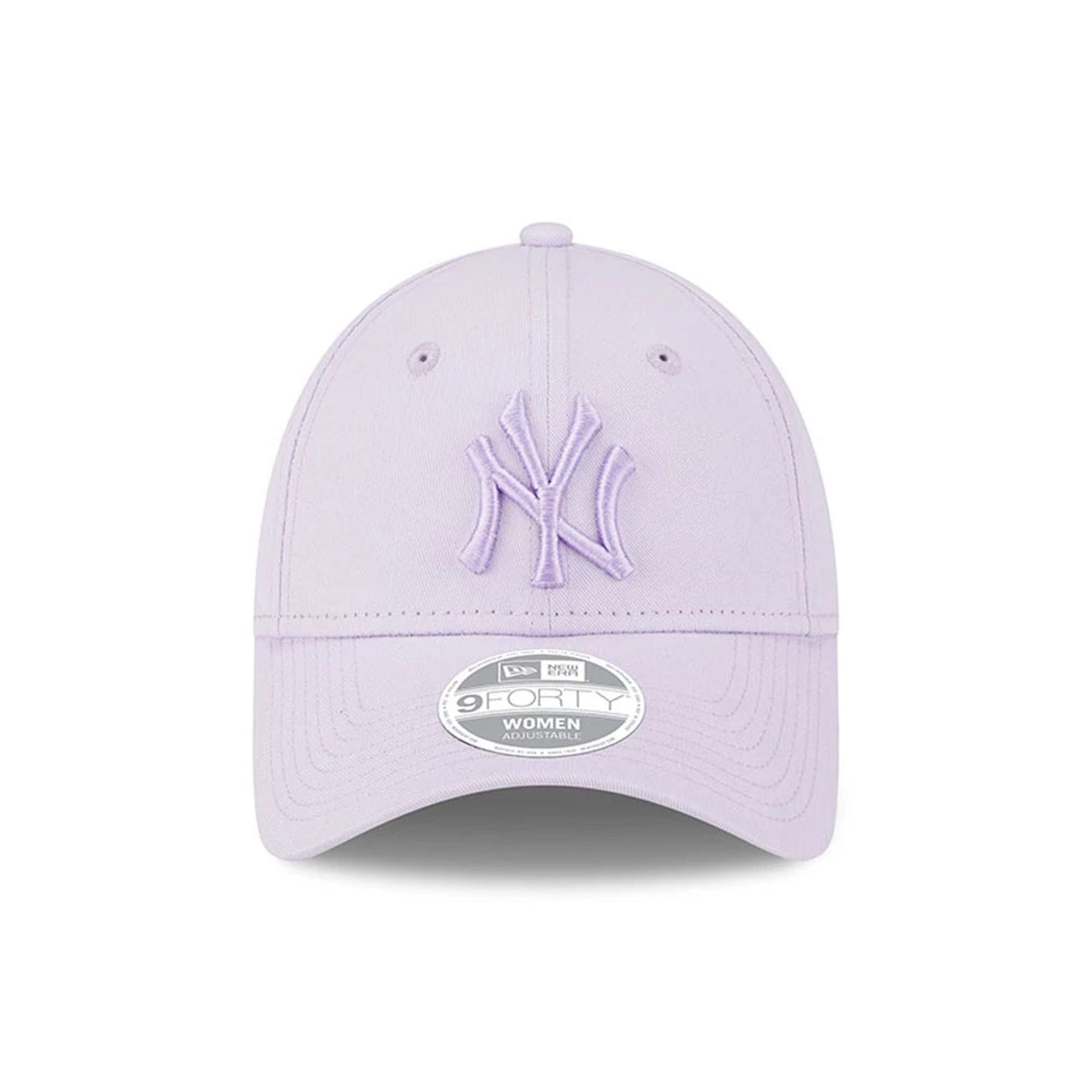 This is a New York Yankees Womens League Essential Lilac 9FORTY Adjustable Cap 2
