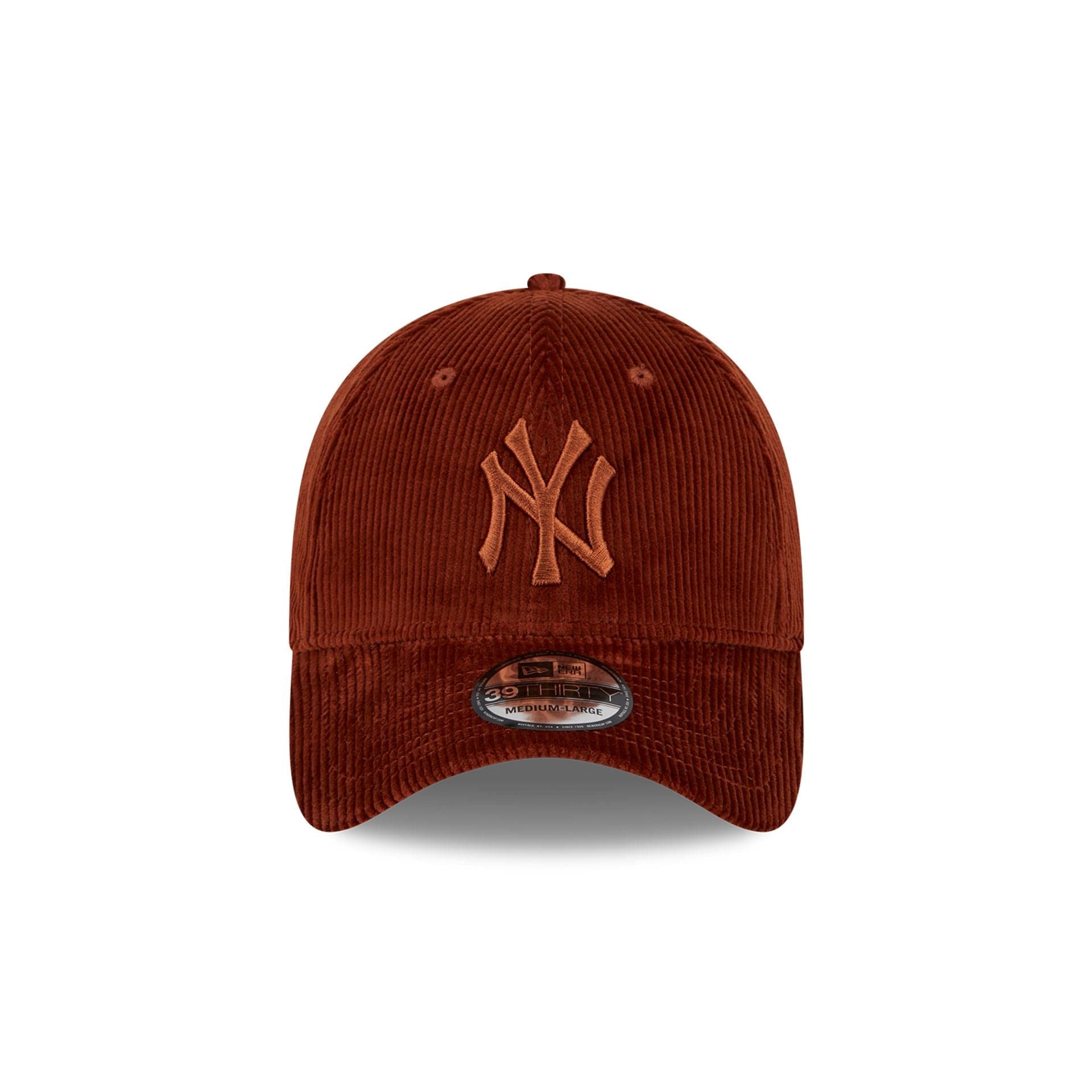 This is a New York Yankees Wide Cord Brown 39THIRTY Stretch Fit Cap 2
