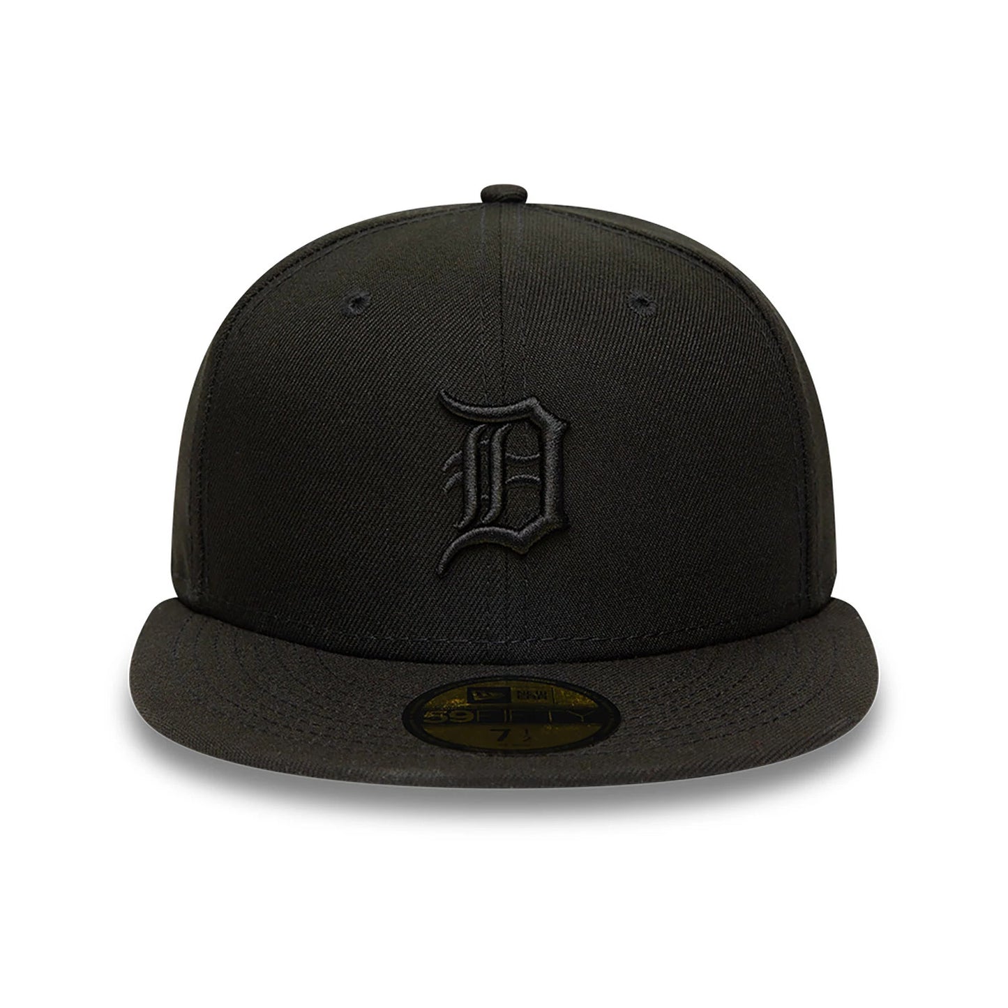 This is a Detroit Tigers MLB Black on Black 59FIFTY Fitted Cap 7