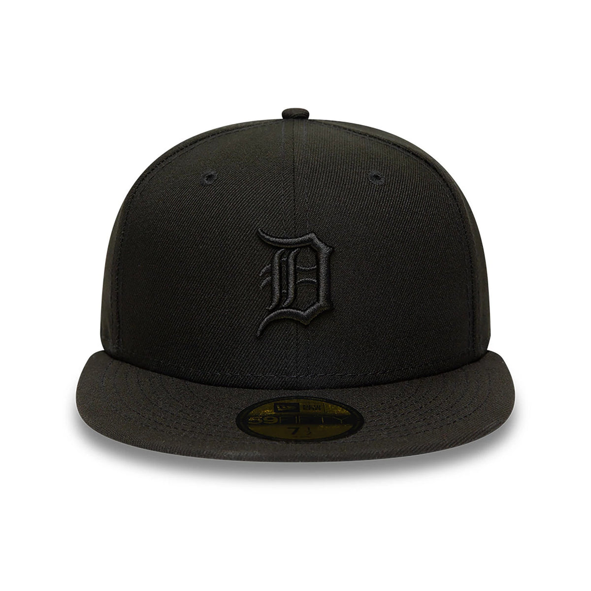 This is a Detroit Tigers MLB Black on Black 59FIFTY Fitted Cap 7