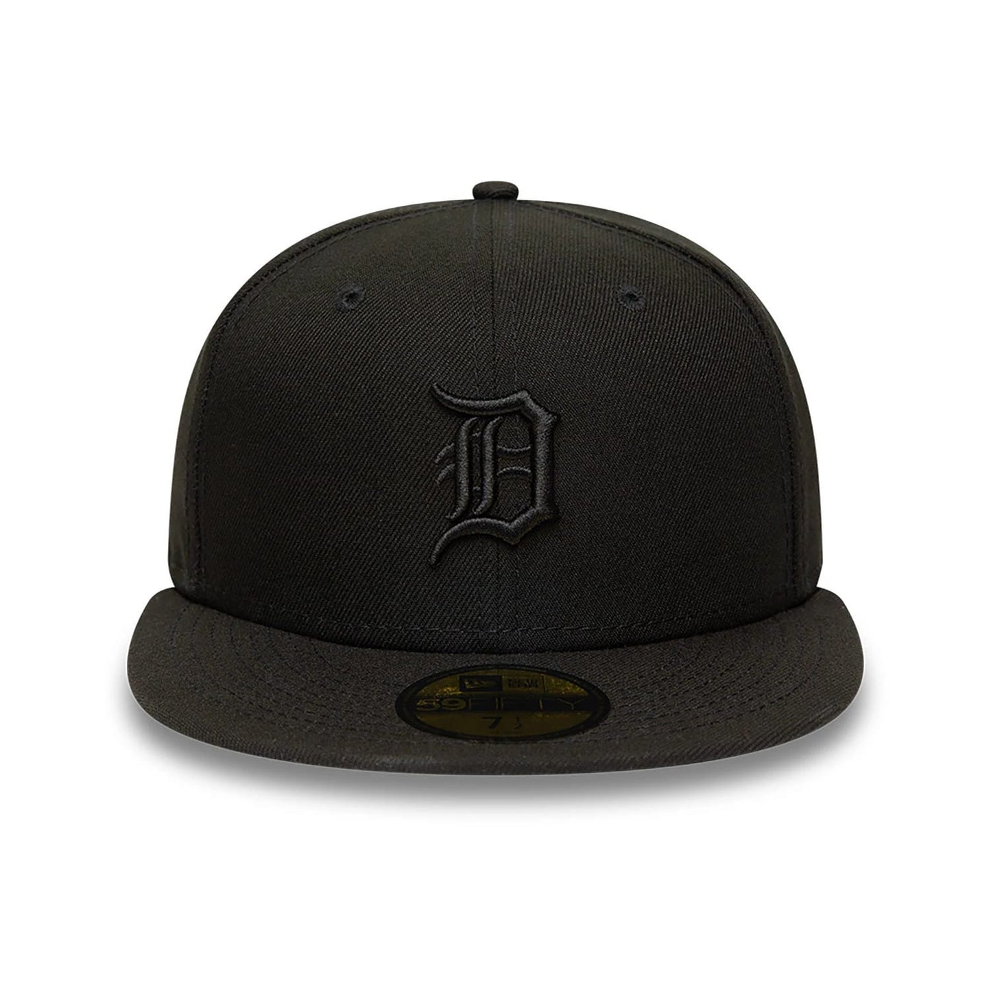 This is a Detroit Tigers MLB Black on Black 59FIFTY Fitted Cap 7