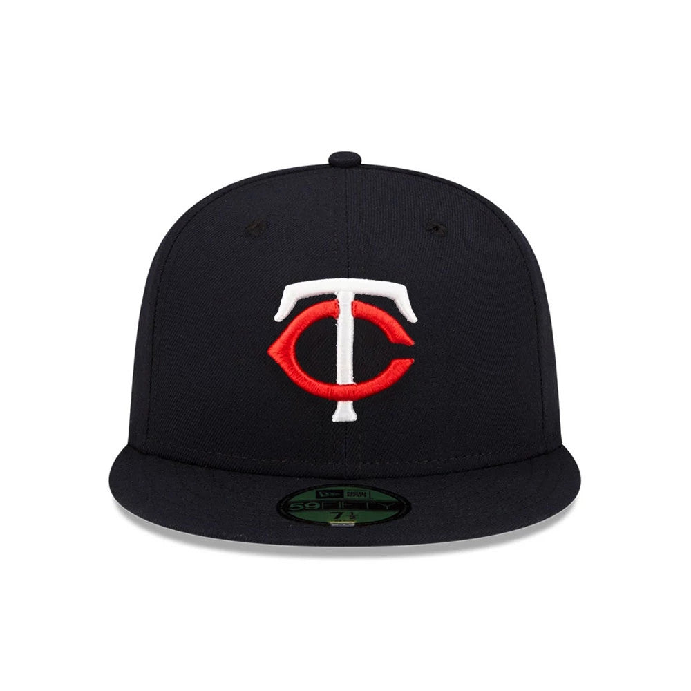 This is a Minnesota Twins MLB Authentic On Field Navy 59FIFTY Fitted Cap 2