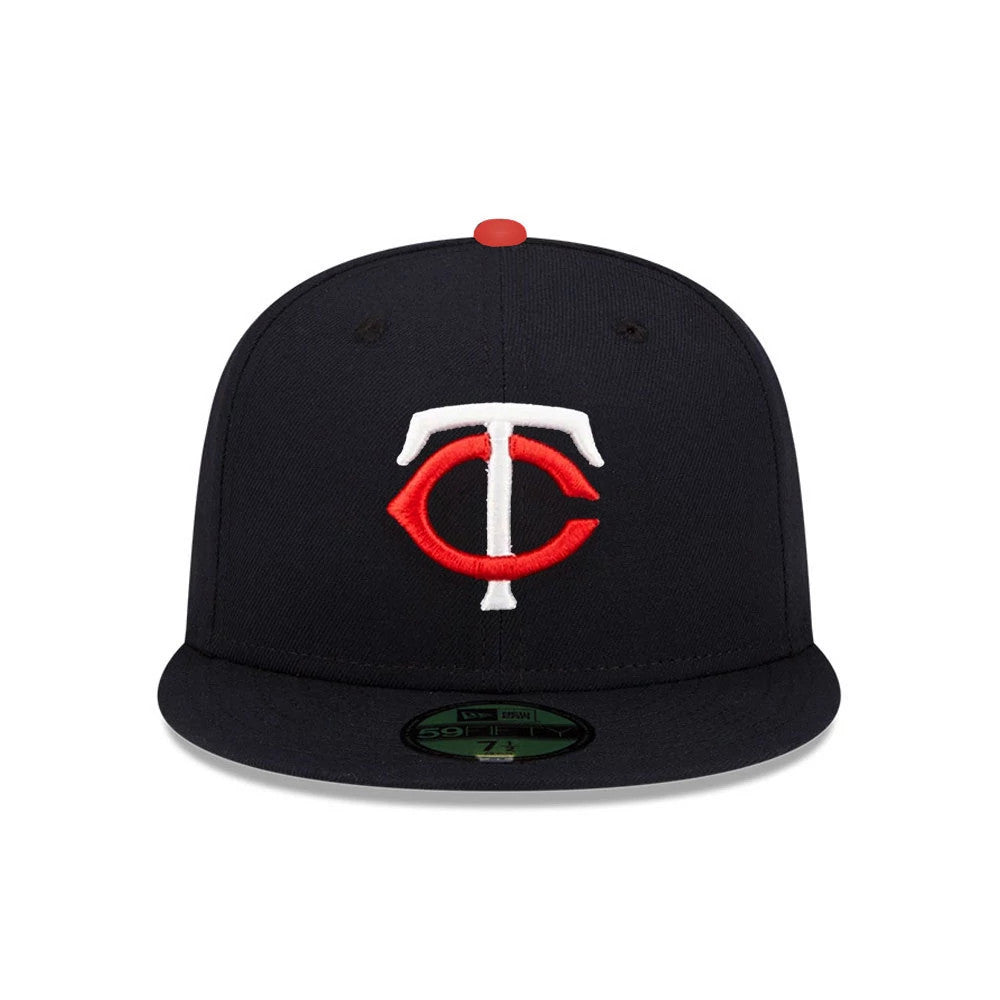 This is a Minnesota Twins MLB Authentic On Field Navy 59FIFTY Fitted Cap 2