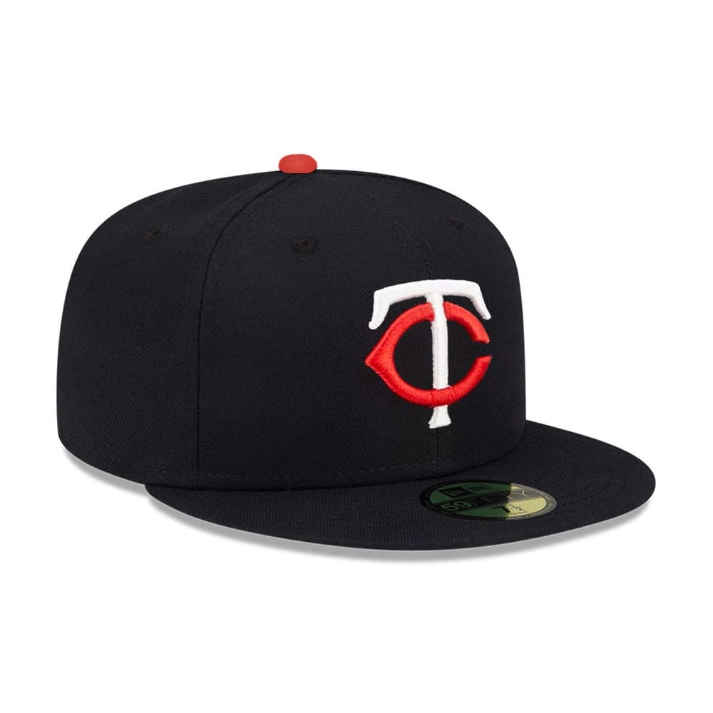 This is a Minnesota Twins MLB Authentic On Field Navy 59FIFTY Fitted Cap 3