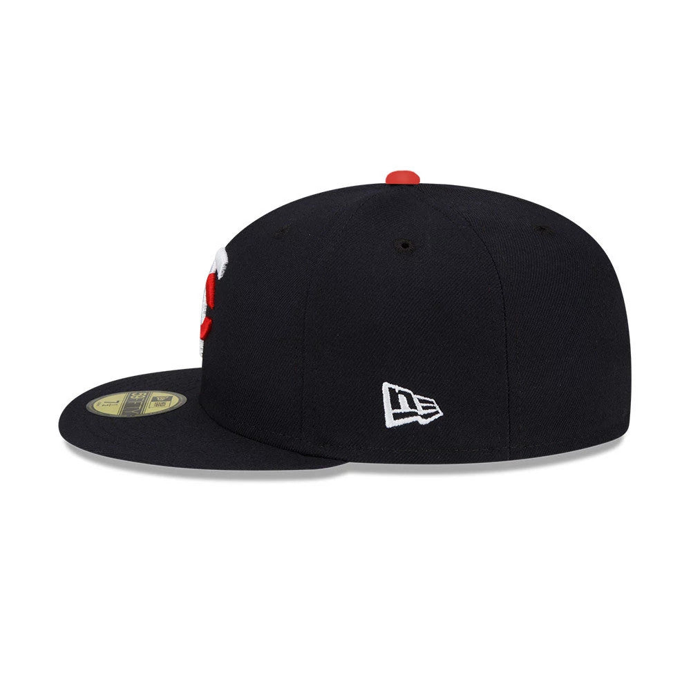 This is a Minnesota Twins MLB Authentic On Field Navy 59FIFTY Fitted Cap 4