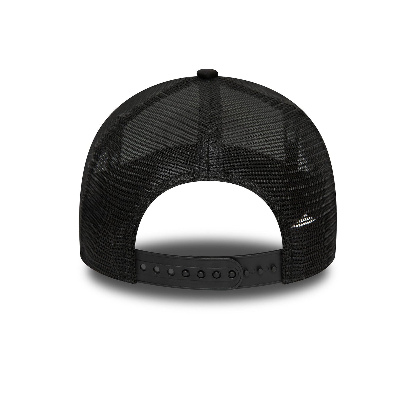 This is a New Era Youth Black Oval Trucker Cap 5