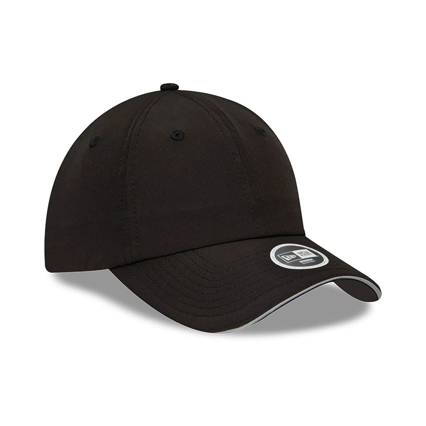 This is a New Era Womens Open Back Black Adjustable Cap 4