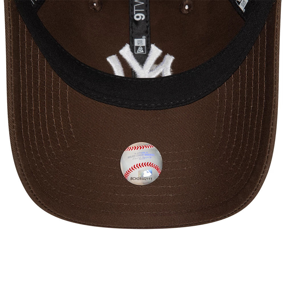 This is a New York Yankees League Essential Dark Brown 9TWENTY Adjustable Cap 4