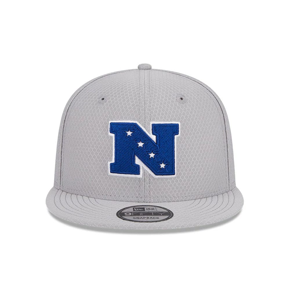 Pictured is this NFL Pro Bowl 2025 NFC Logo 9FIFTY Snapback Adjustable cap in grey. 2