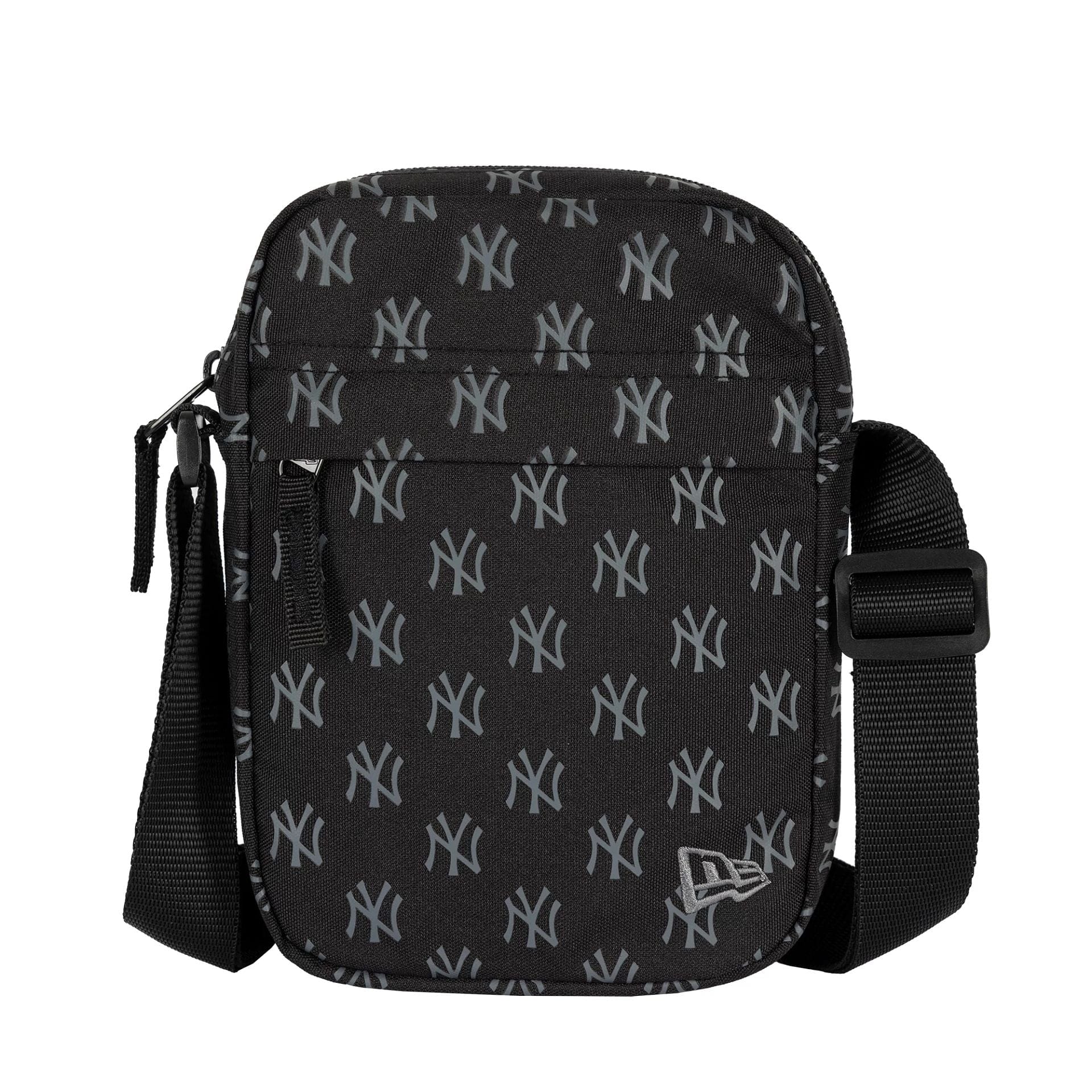 This is a New York Yankees Monogram Black Side Bag 2