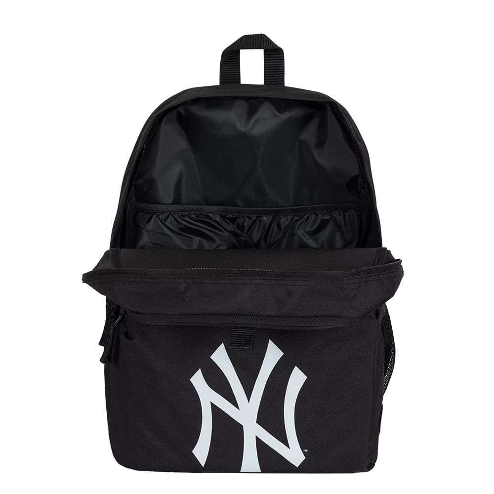 This is a New York Yankees MLB Multi Compartment Black Stadium Backpack 4
