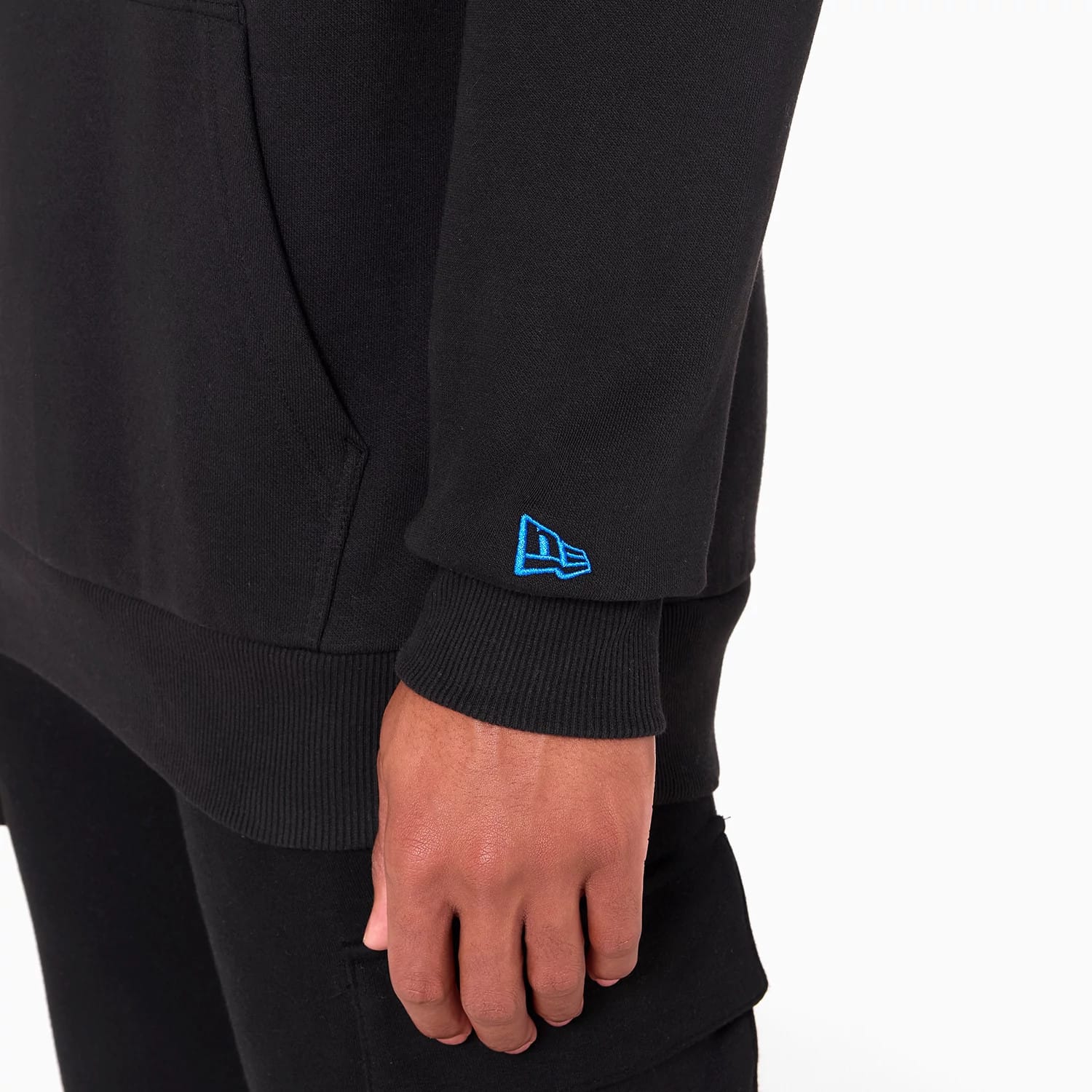 The Male model is wearing Orlando Magic NBA Black Pullover Hoodie 4