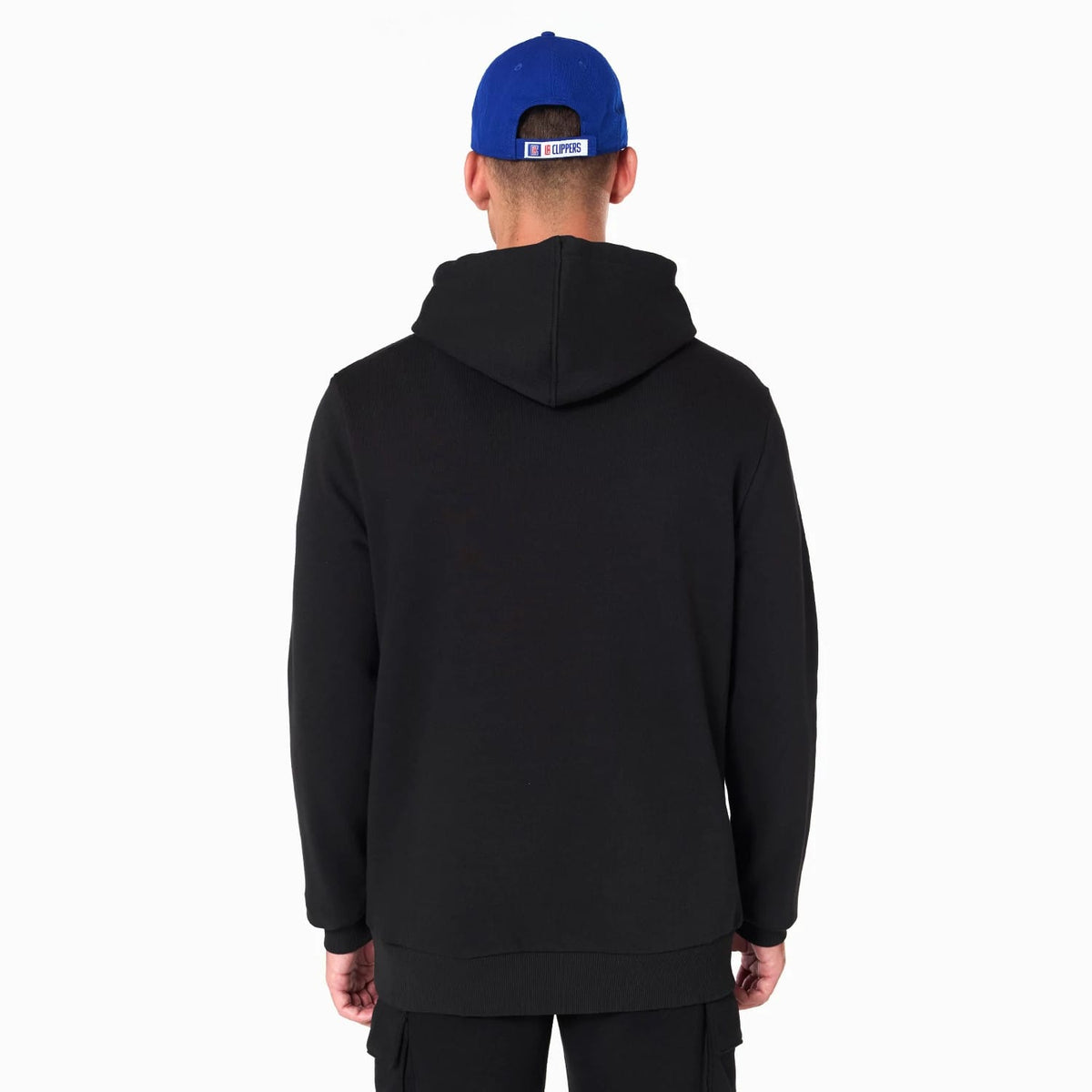 The Male model is wearing LA Clippers NBA Black Pullover Hoodie 2