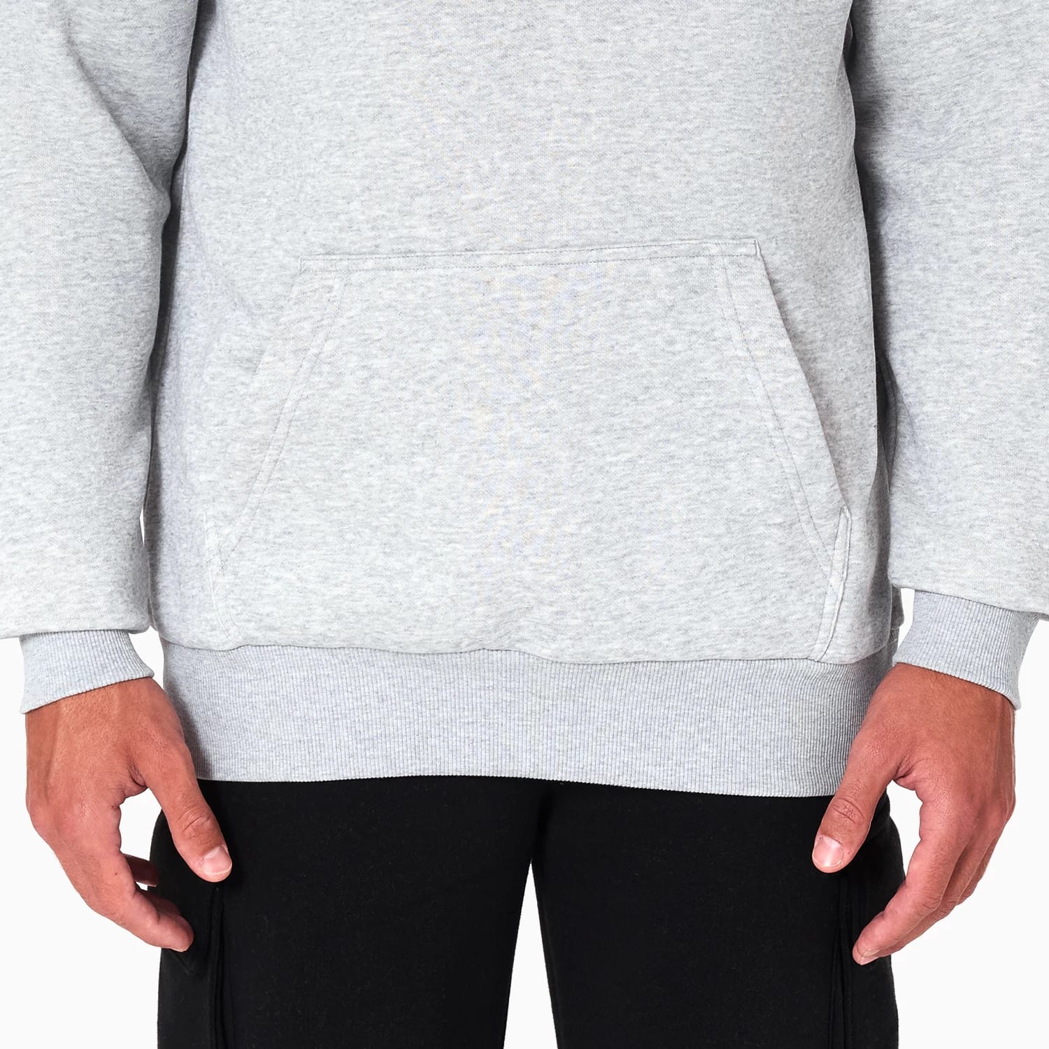 The Male model is wearing Dallas Mavericks NBA Grey Pullover Hoodie 4