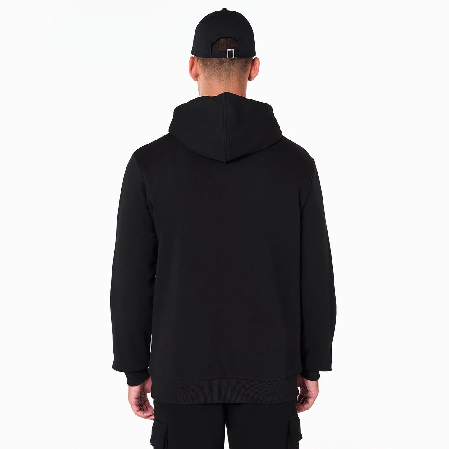 The Male model is wearing Minnesota Timberwolves NBA Black Pullover Hoodie 6