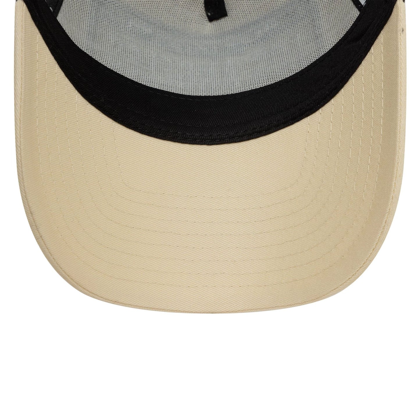 Pictured is this New Era Patch 9FORTY A-Frame Adjustable Tucker cap in Beige. 5