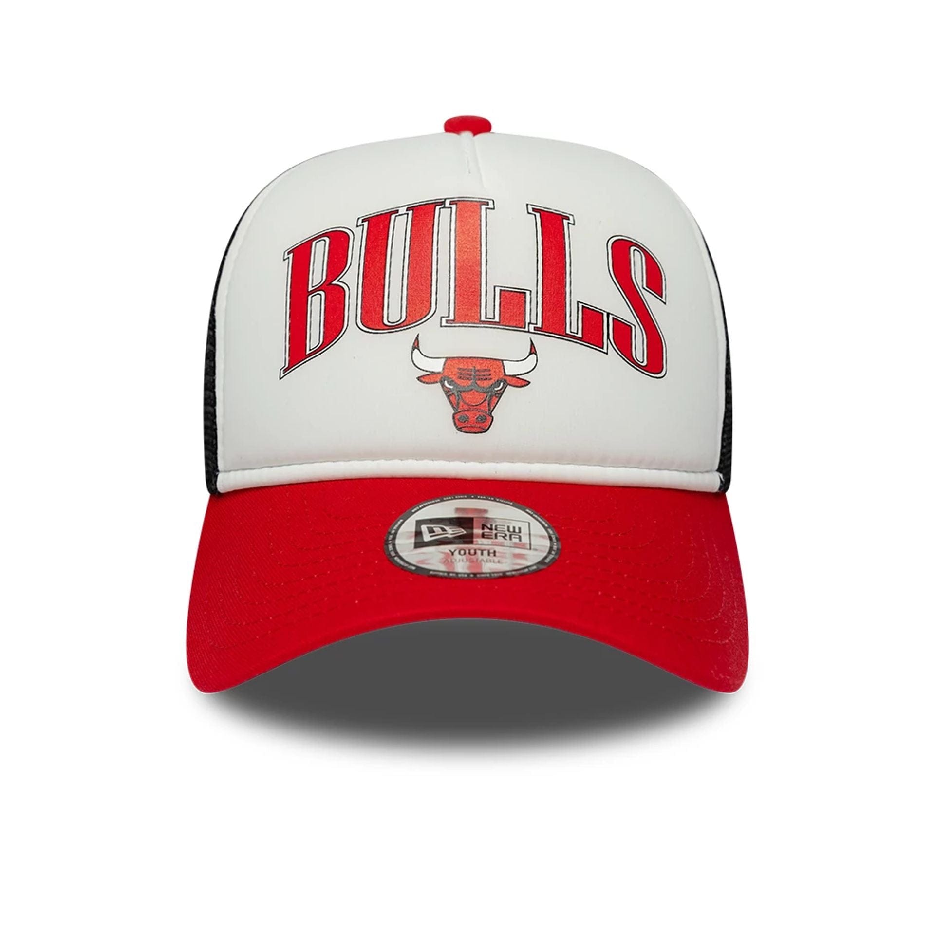 Chicago Bulls Youth NBA Retro Red 9FORTY A-Frame Trucker Cap 2