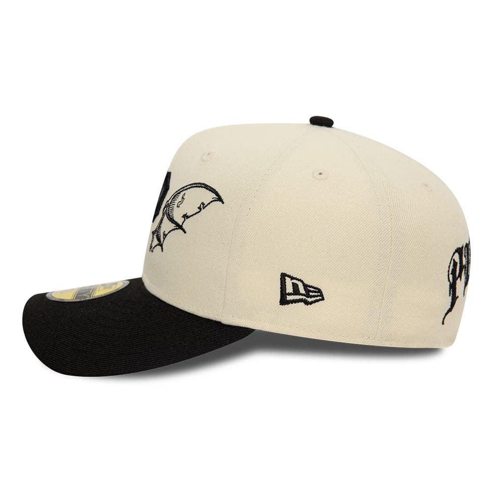Pictured is this Pittsburgh Pirates MLB Team Wings Light Beige 59FIFTY Fitted Cap 7