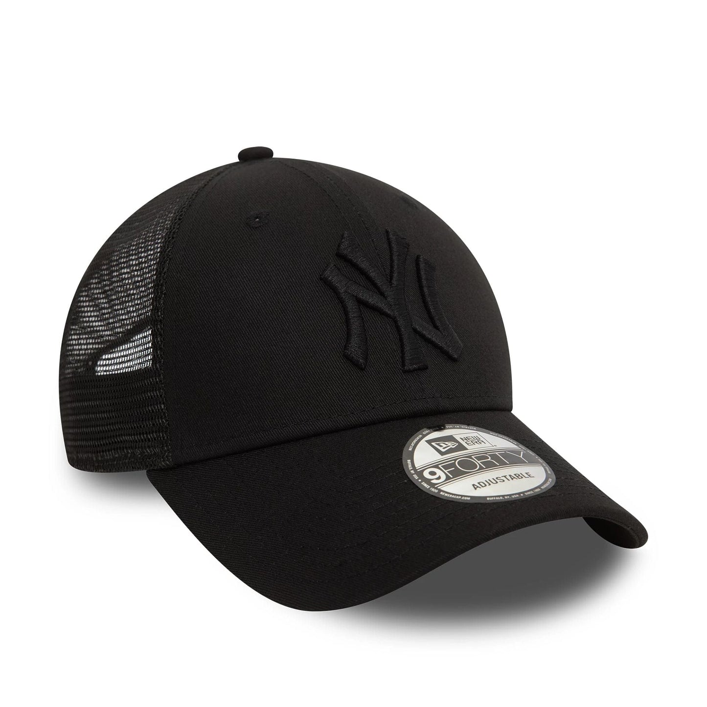 This is a New York Yankees Home Field Black 9FORTY Trucker Adjustable Cap 5