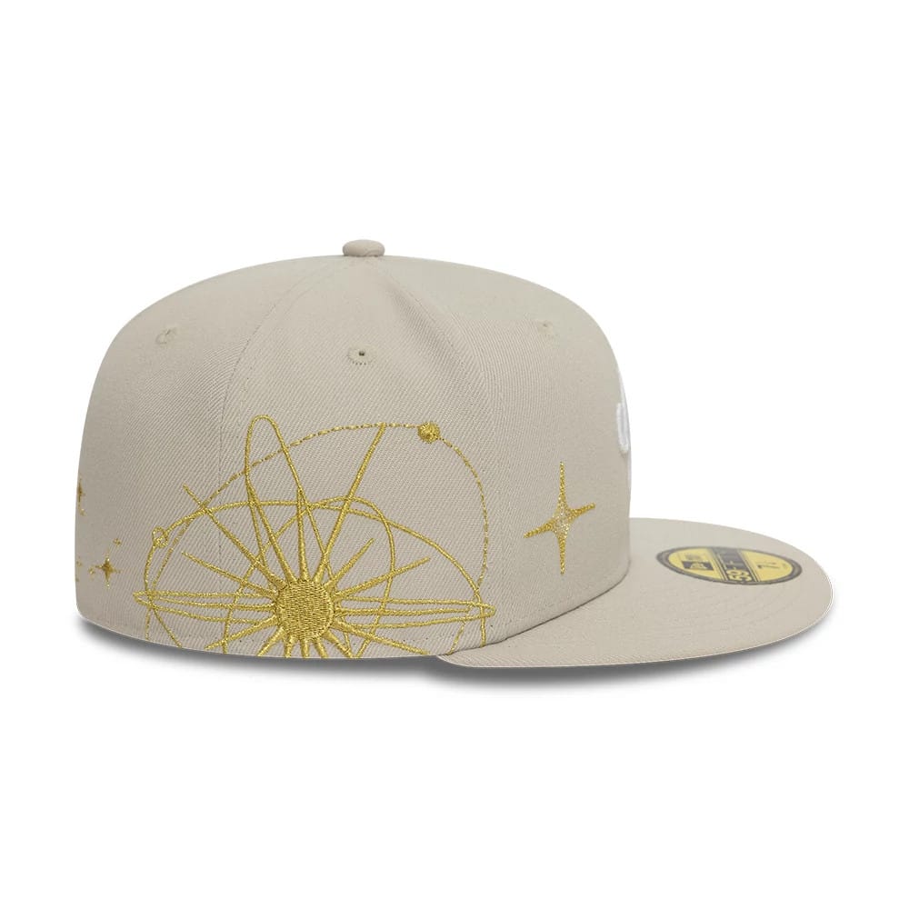 Pictured is this New Era Zodiac Light Beige 59FIFTY Fitted Cap 7