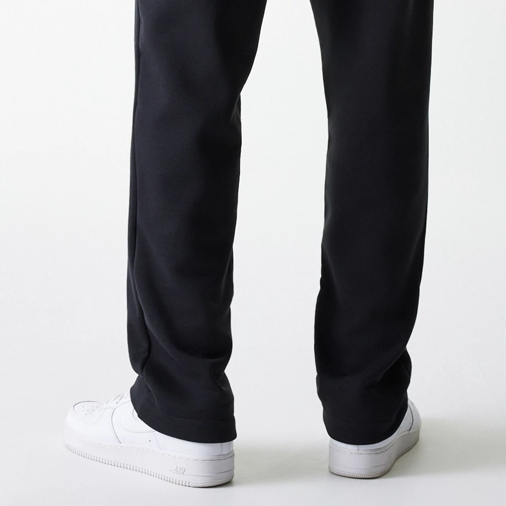 The Male model is wearing New Era Black Straight Leg Joggers 2