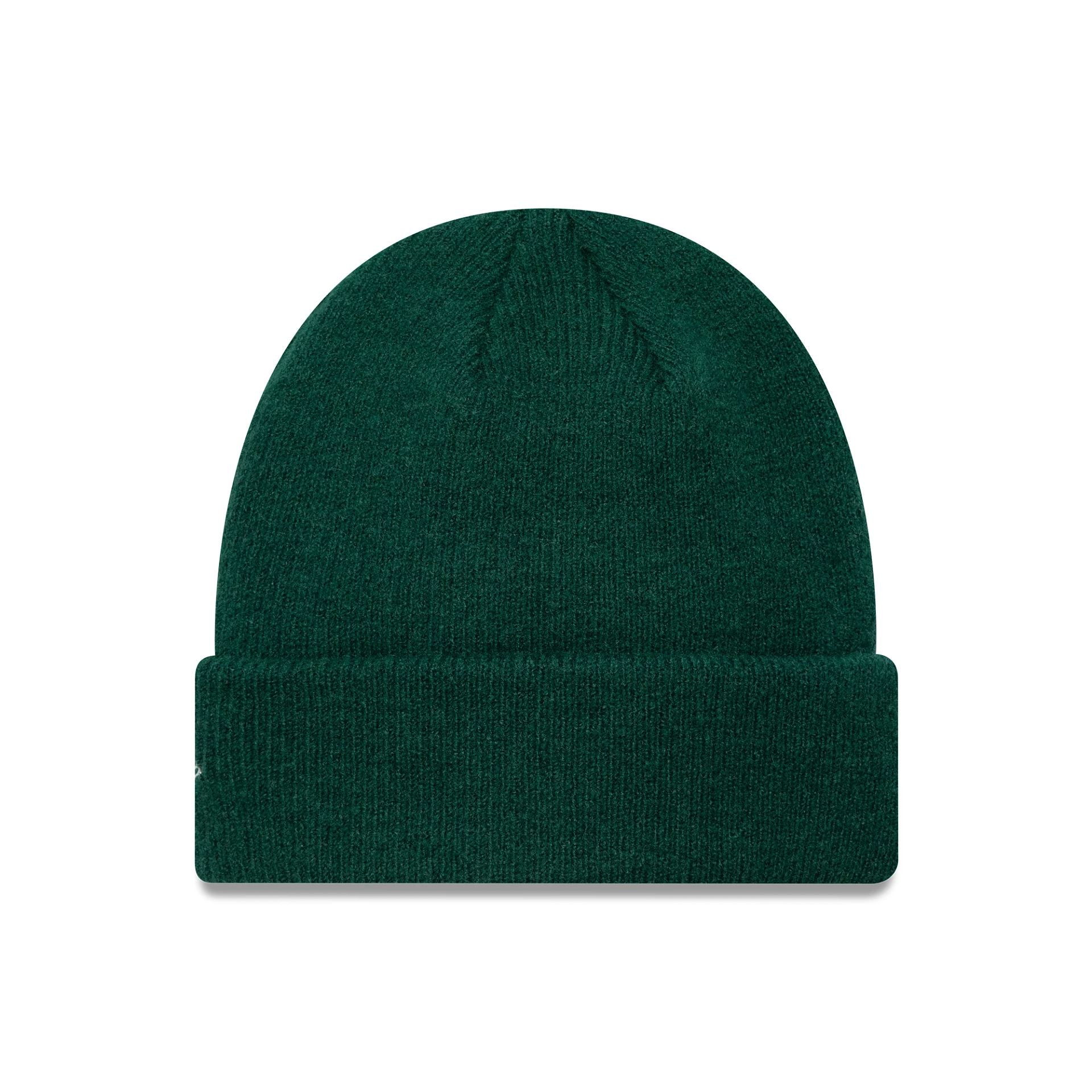 This is a New Era Seasonal Dark Green Cuff Knit Beanie Hat 2