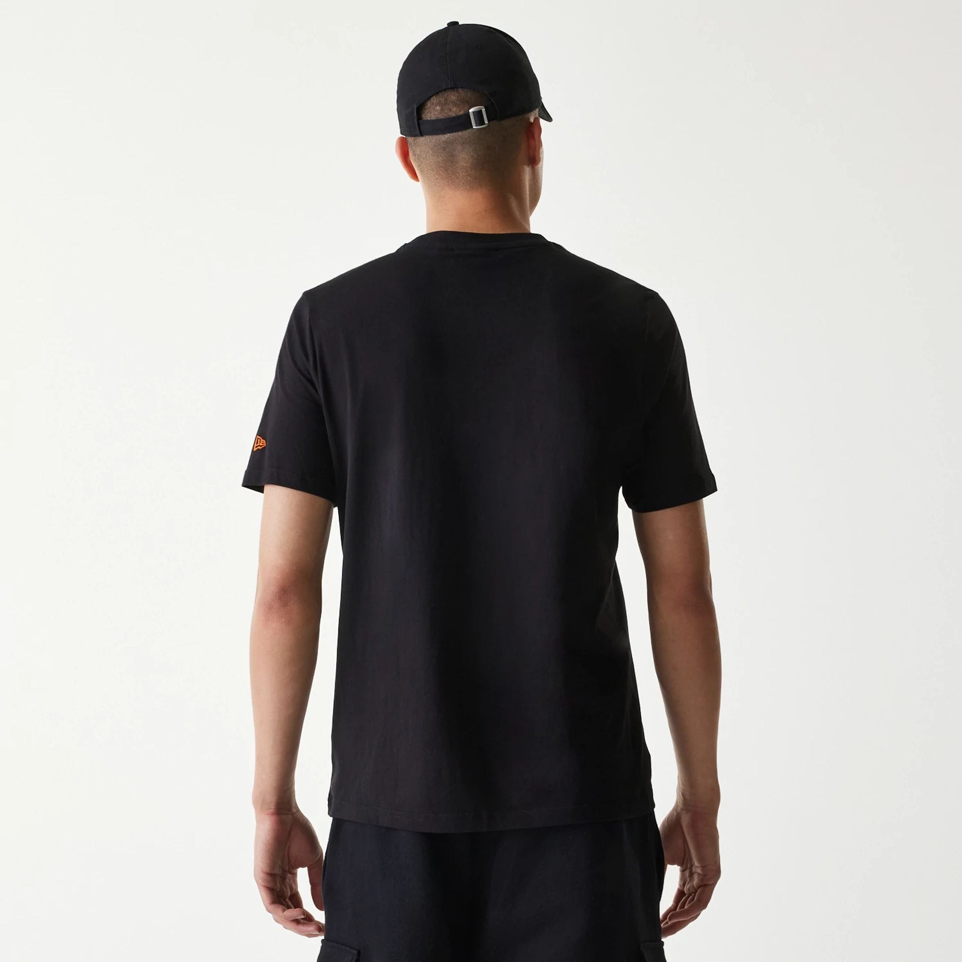 The Male model is wearing Baltimore Orioles MLB Regular Black T-Shirt 2