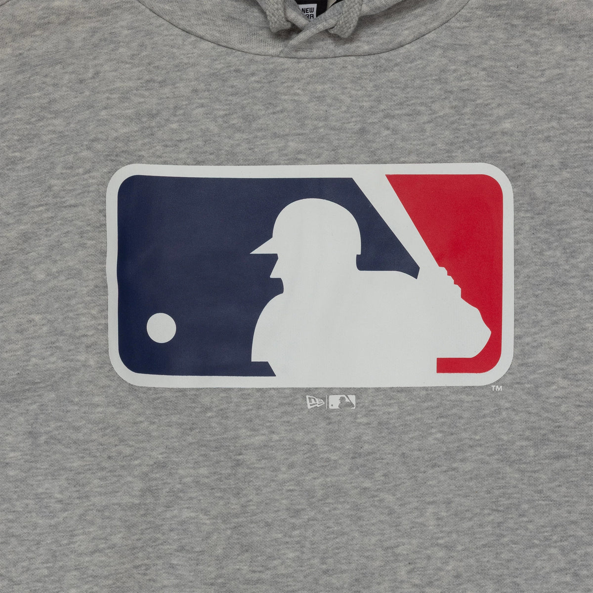 The Male model is wearing MLB Generic Logo MLB Regular Grey Pullover Hoodie 3