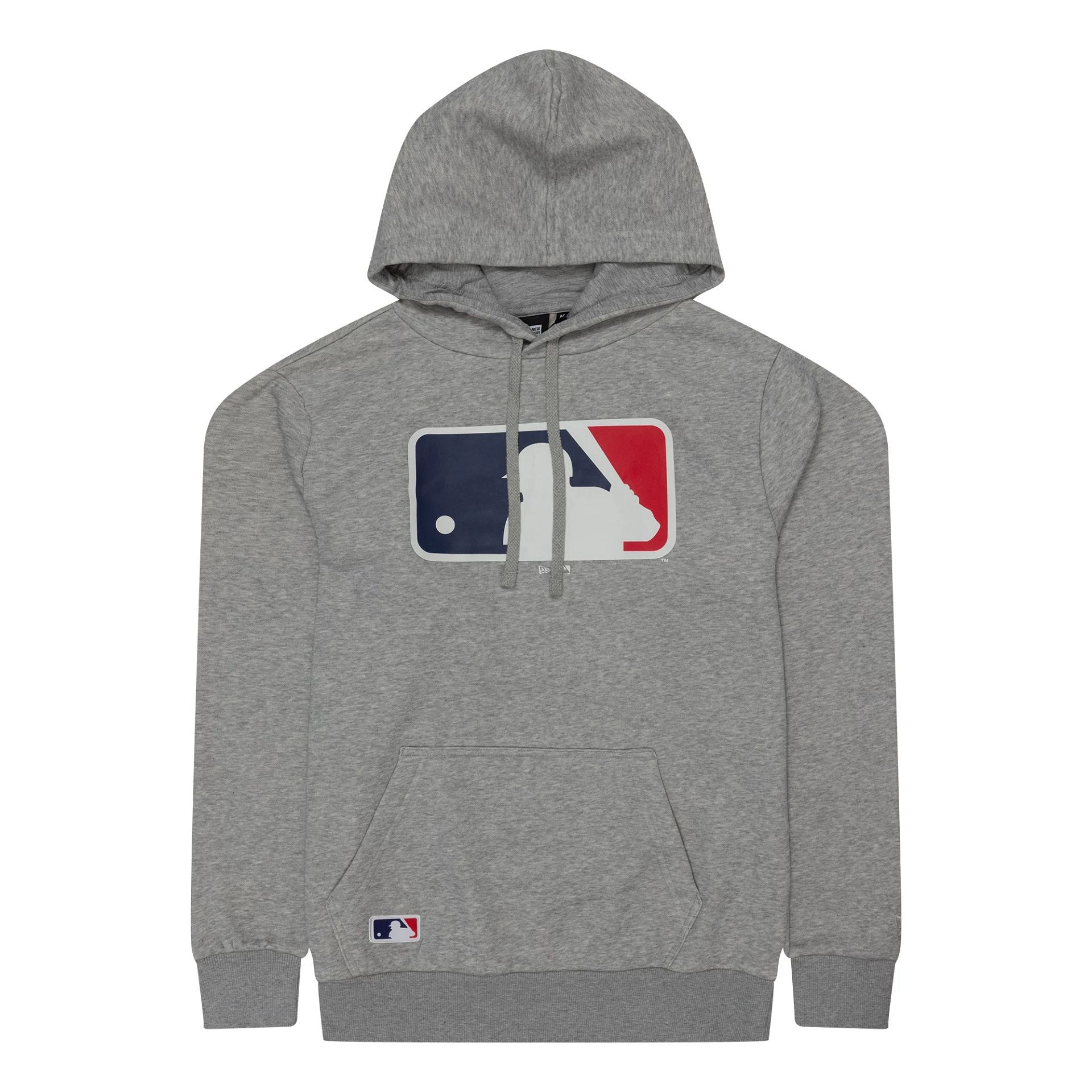 The Male model is wearing MLB Generic Logo MLB Regular Grey Pullover Hoodie 1