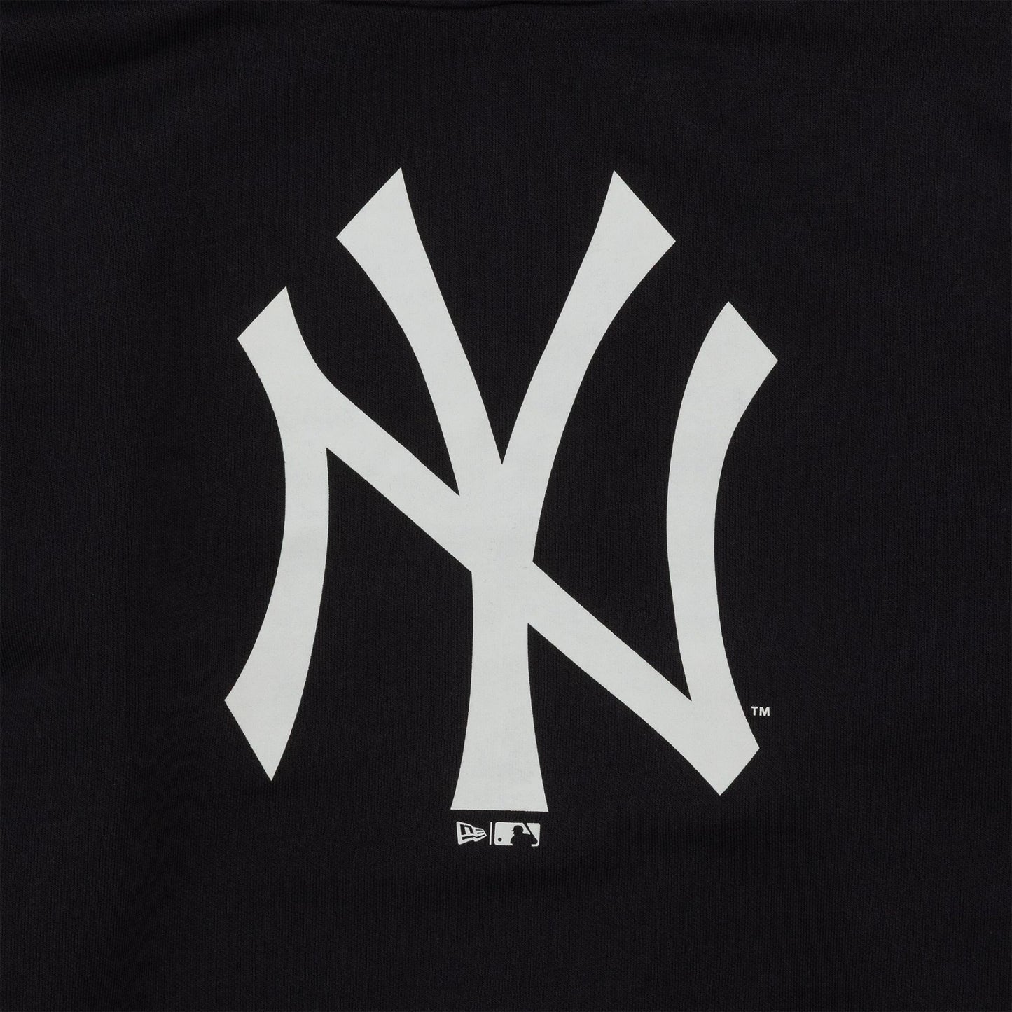The Male model is wearing New York Yankees MLB Regular Navy Pullover Hoodie 3