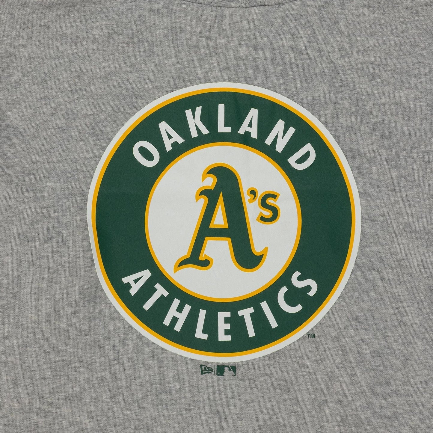 The Male model is wearing Oakland Athletics MLB Regular Grey Pullover Hoodie 3