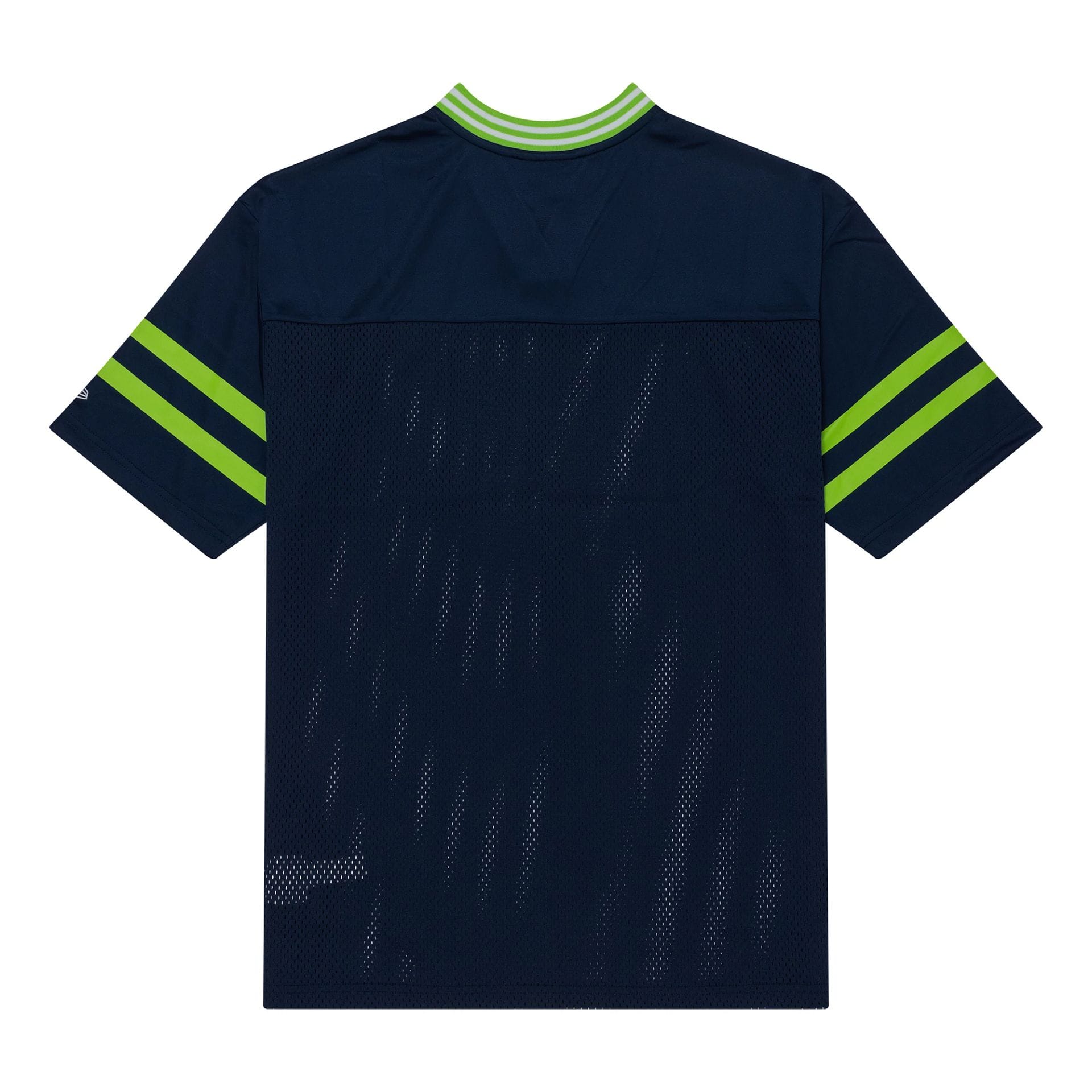 The Male model is wearing Seattle Seahawks NFL Mesh Dark Blue Mesh Jersey 2