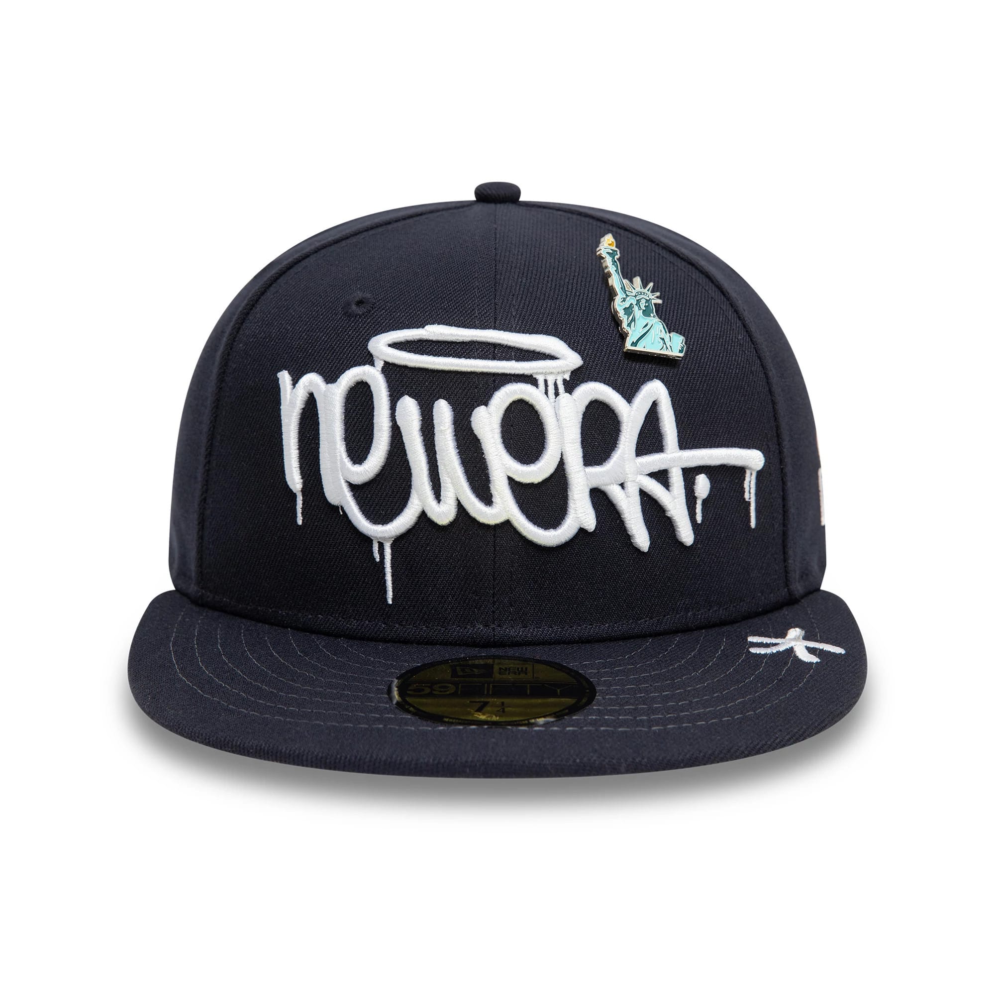 This is a New Era Graphic Navy 59FIFTY Fitted Cap 3