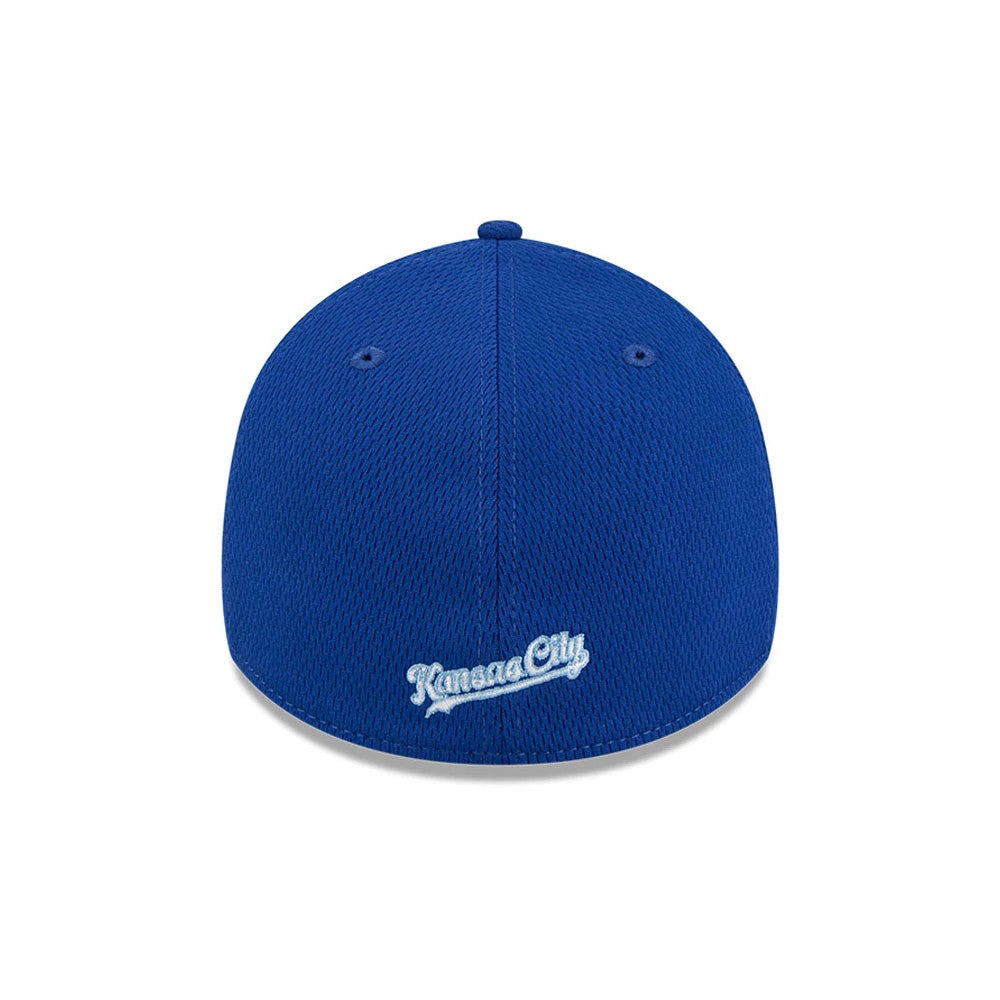 Pictured is this MLB Evergreen Kansas City Royals 39THIRTY Stretch Fit cap in blue. 4