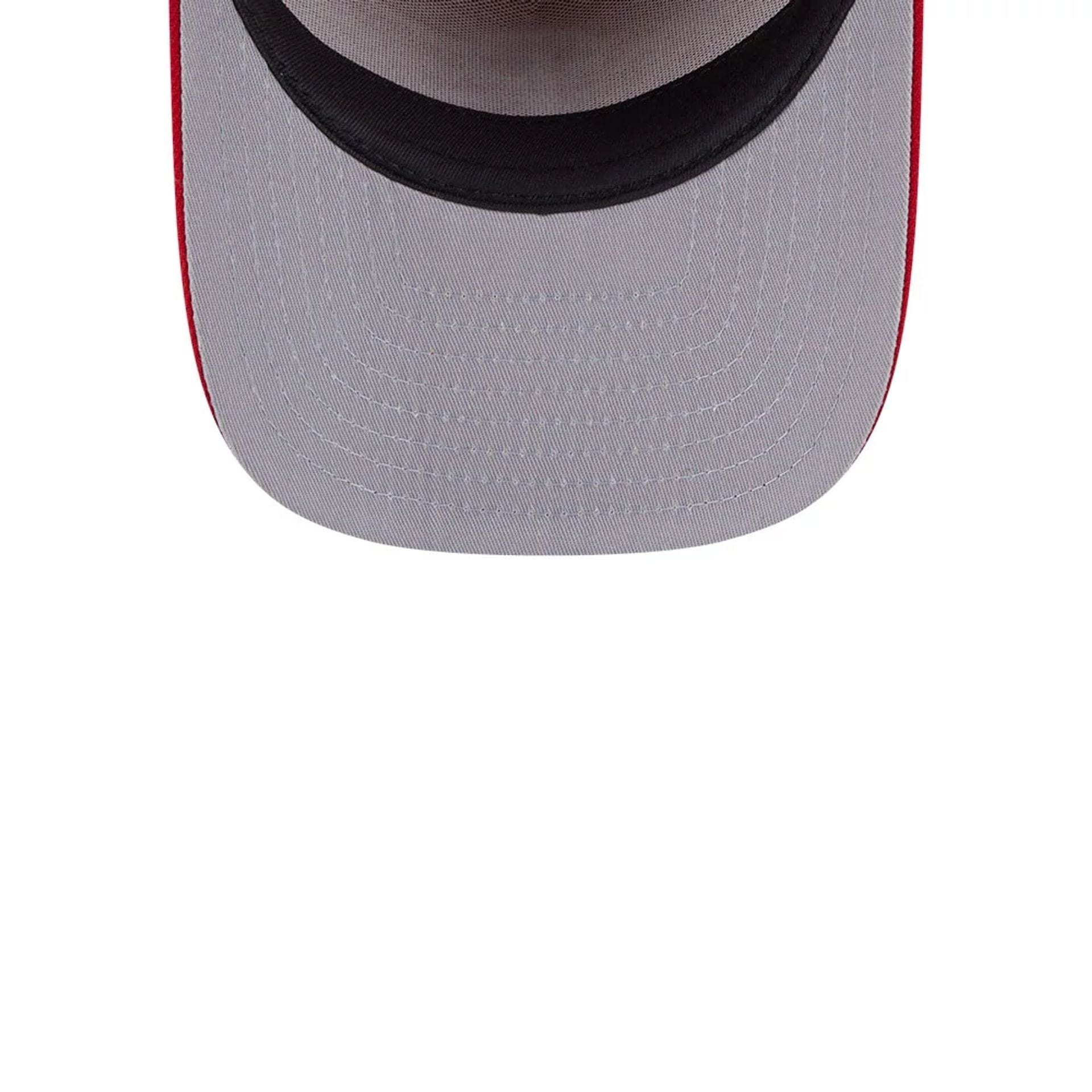 Pictured is this MLB Evergreen Philadelphia Phillies 9FIFTY A-Frame Snapback cap in red. 2
