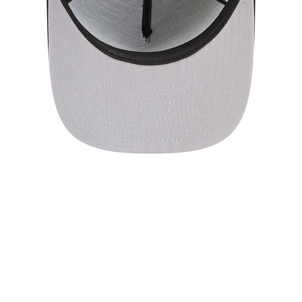 Pictured is this NFL Evergreen Las Vegas Raiders 9FIFTY A-Frame Snapback cap in black. 2