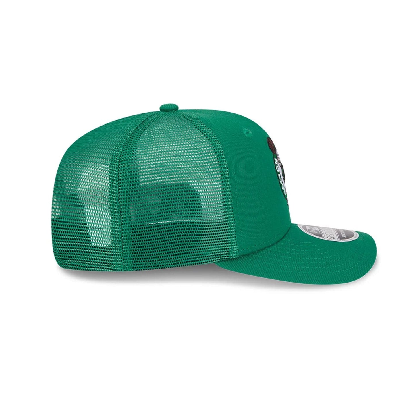 Pictured is this NBA Evergreen Boston Celtics 9SEVENTY Stretch Snap cap in green. 7